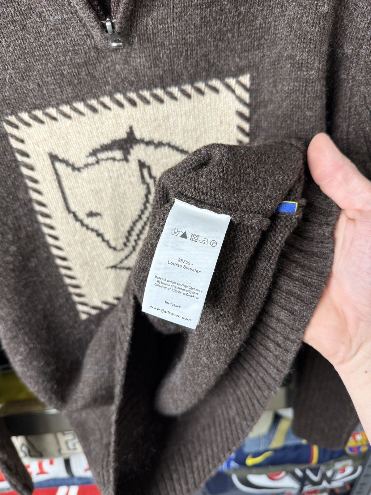 Fjallraven FJALLRAVEN Wool Red Fox Sweater Jumper Zip Hiking Big Logo Size US M / EU 48-50 / 2 - 12 Thumbnail