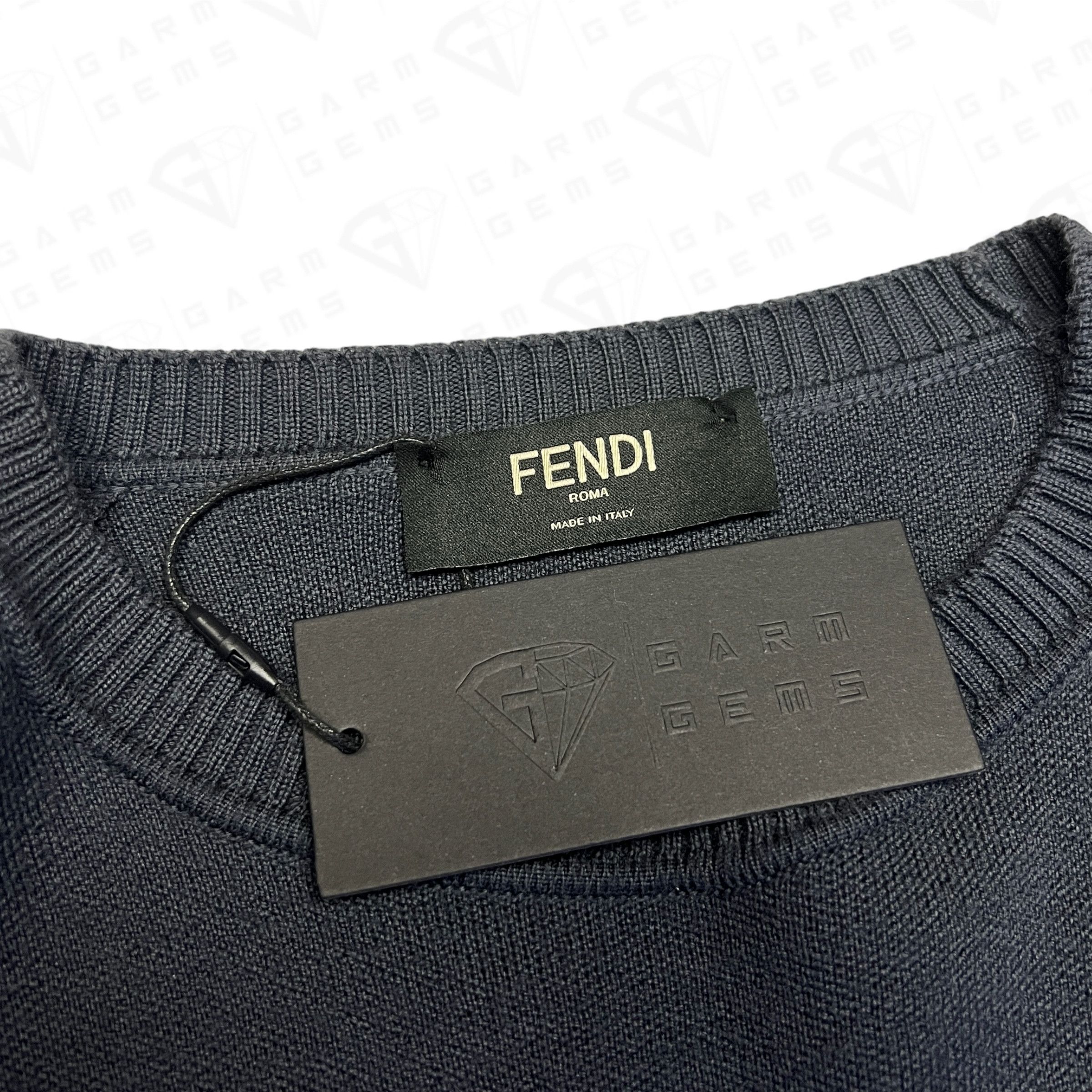 Fendi Fendi FF Panel Wool Jumper Size US M / EU 48-50 / 2 - 3 Thumbnail