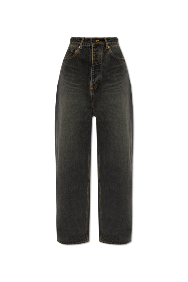 Balenciaga o1s1rm0725 Baggy Jeans Pant in Grey Size 27" / US 4 / IT 40 - 1 Thumbnail