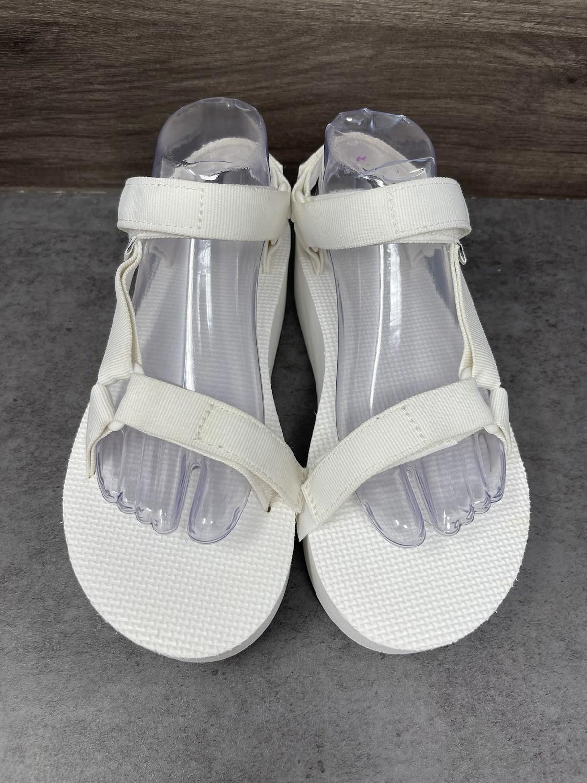 Teva TEVA Flatform Universal Sandals Womens Size 9 White Strap Size US 9 / IT 39 - 3 Thumbnail