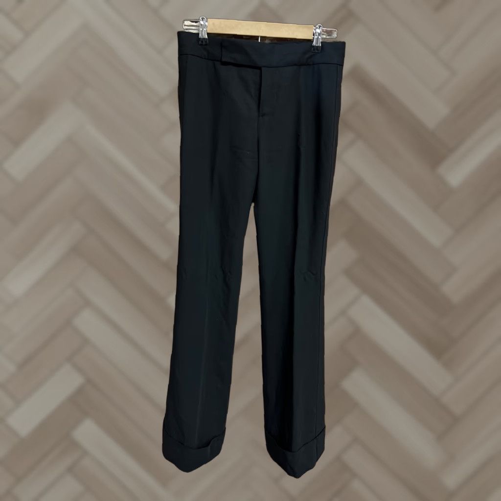 Marc Jacobs Marc Jacobs Wool Black Flare Pants US Sz 4 Women Regular Ankle Inseam 28 100% Wool Flare Pants Womens Pants Black 4 Size 27" / US 4 / IT 40 - 1 Thumbnail