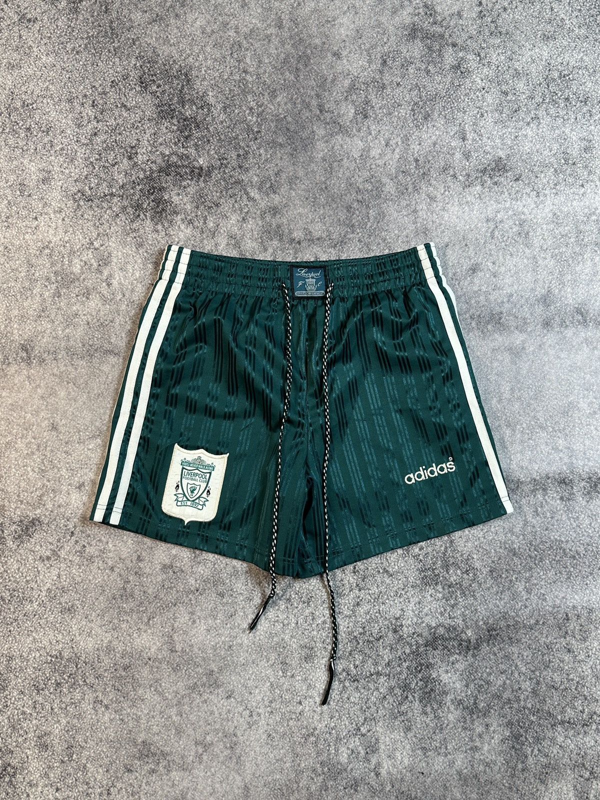 Vintage adidas Liverpool soccer Shorts Blokecore Rare M 90s