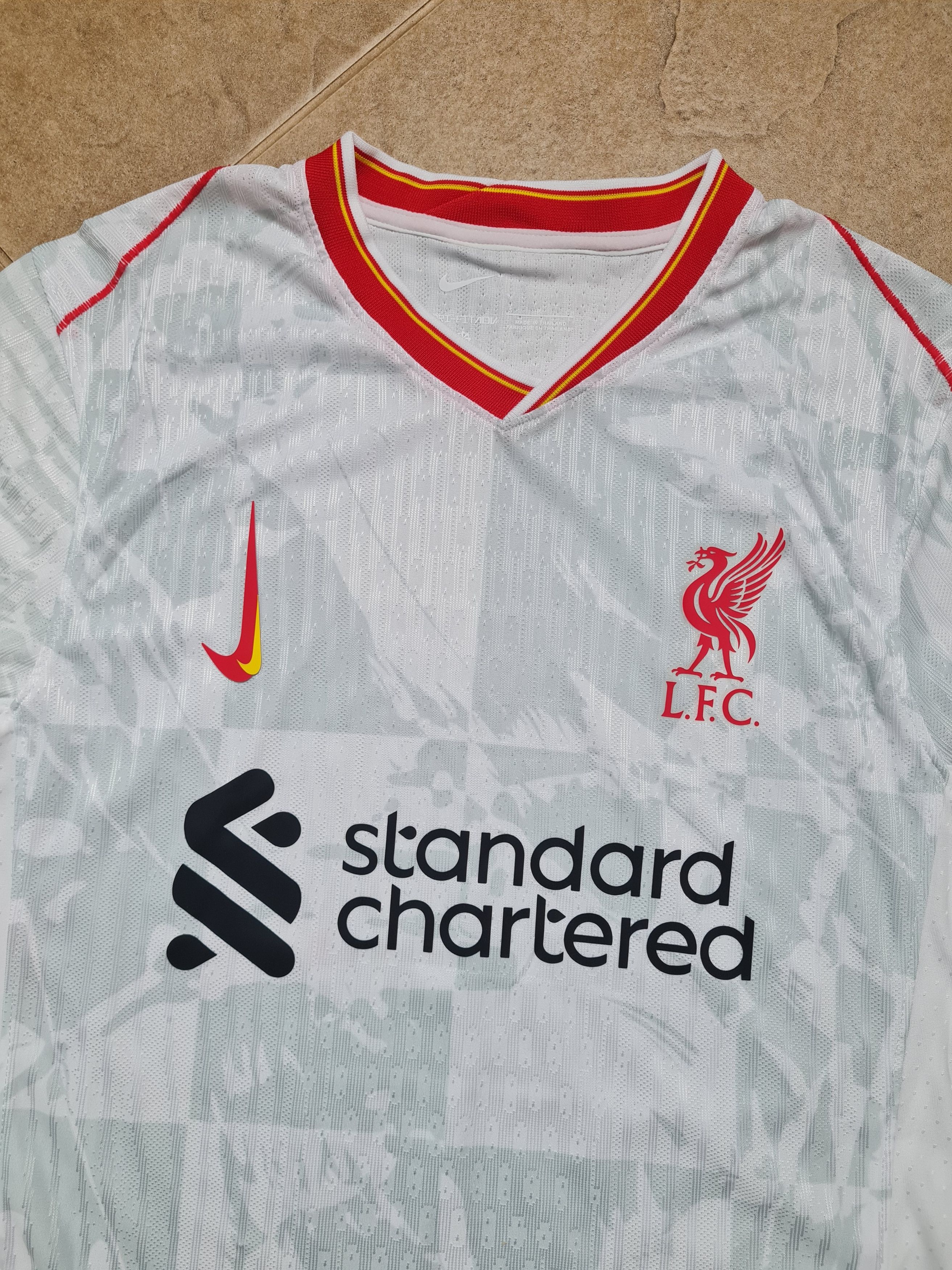 Nike Liverpool FC 2024-25 Third Jersey White Red Size US S / EU 44-46 / 1 - 6 Thumbnail