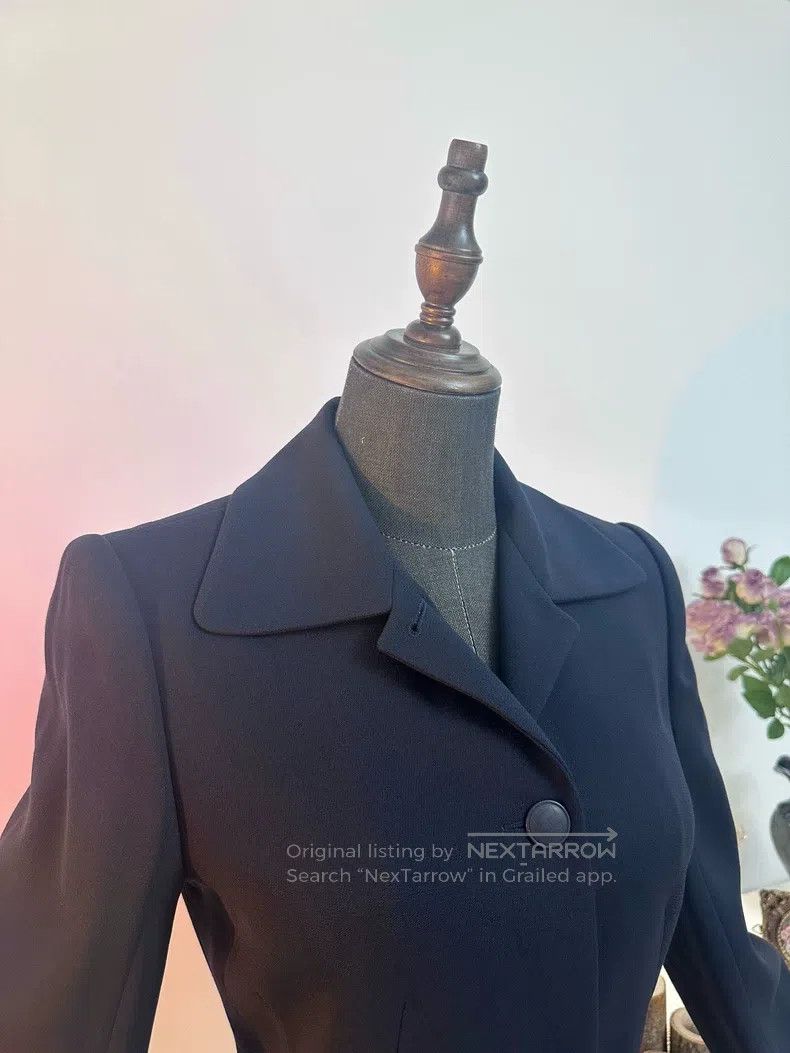Hermes Hermes Business Casual Tailored Blazer Jacket, Navy Blue Size XXS / US 00 / IT 34 - 5 Thumbnail