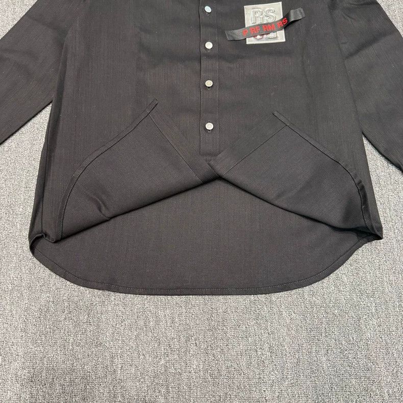 Raf Simons RAF SIMONS Black leather denim jacket 2502-Nextarrow Size US S / EU 44-46 / 1 - 3 Thumbnail