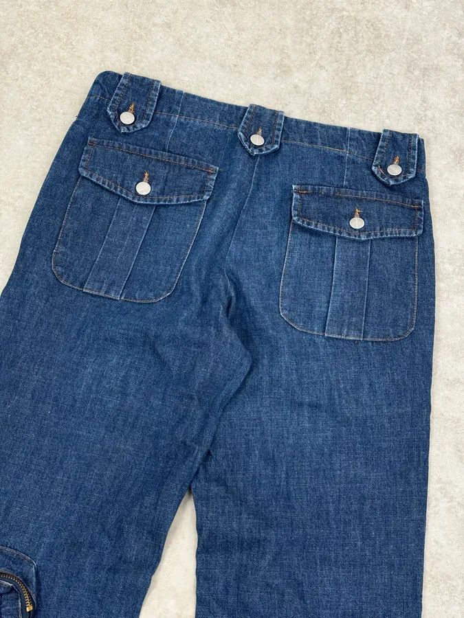 Daniele Alessandrini Daniele Alessandrini Blue Multi-Pocket Cargo Jeans Size US 32 / EU 48 - 7 Thumbnail