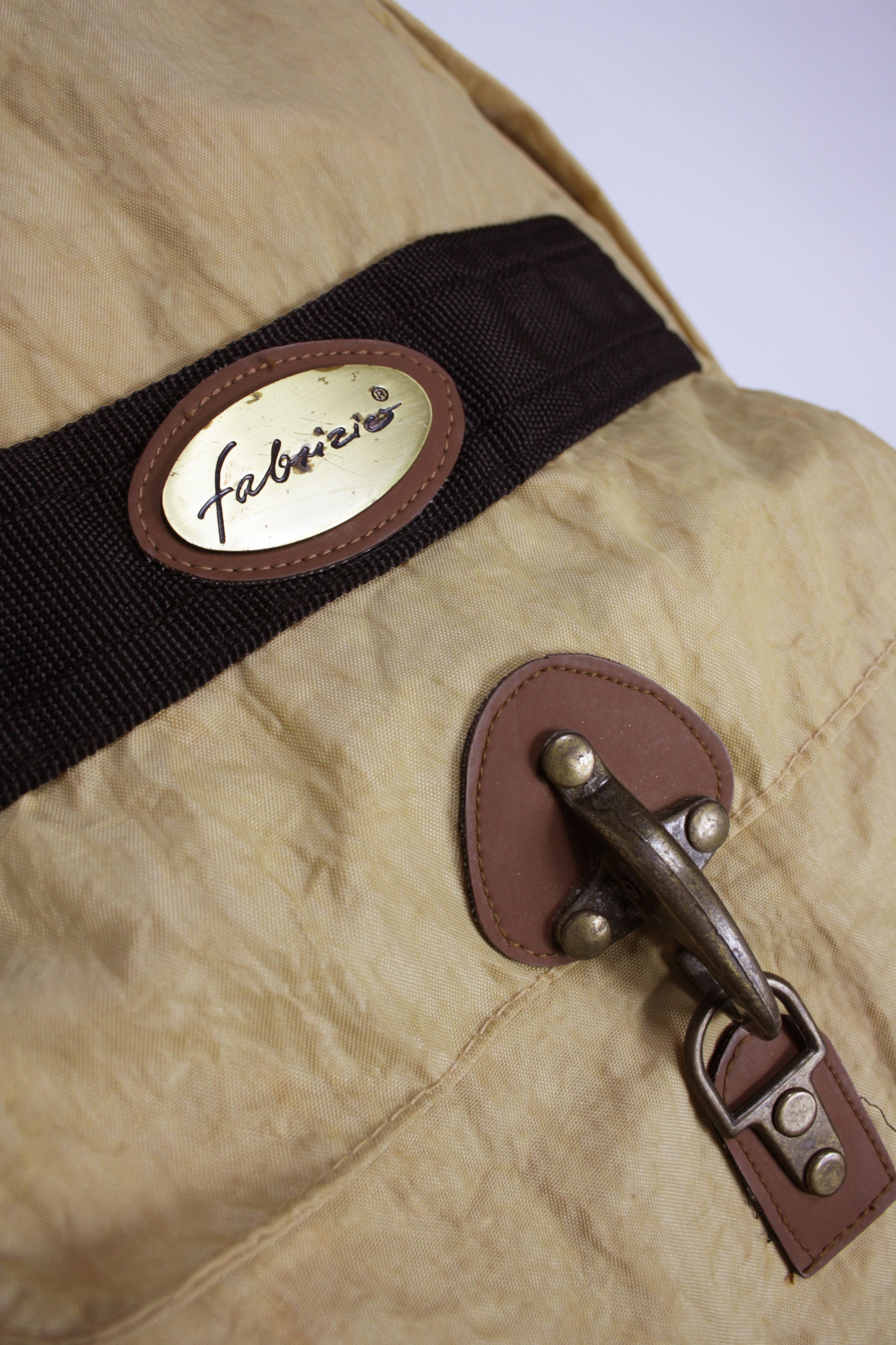 Vintage Fabrizio 90s Vintage Nylon Hook & Eye Backpack Bag Size ONE SIZE - 3 Thumbnail