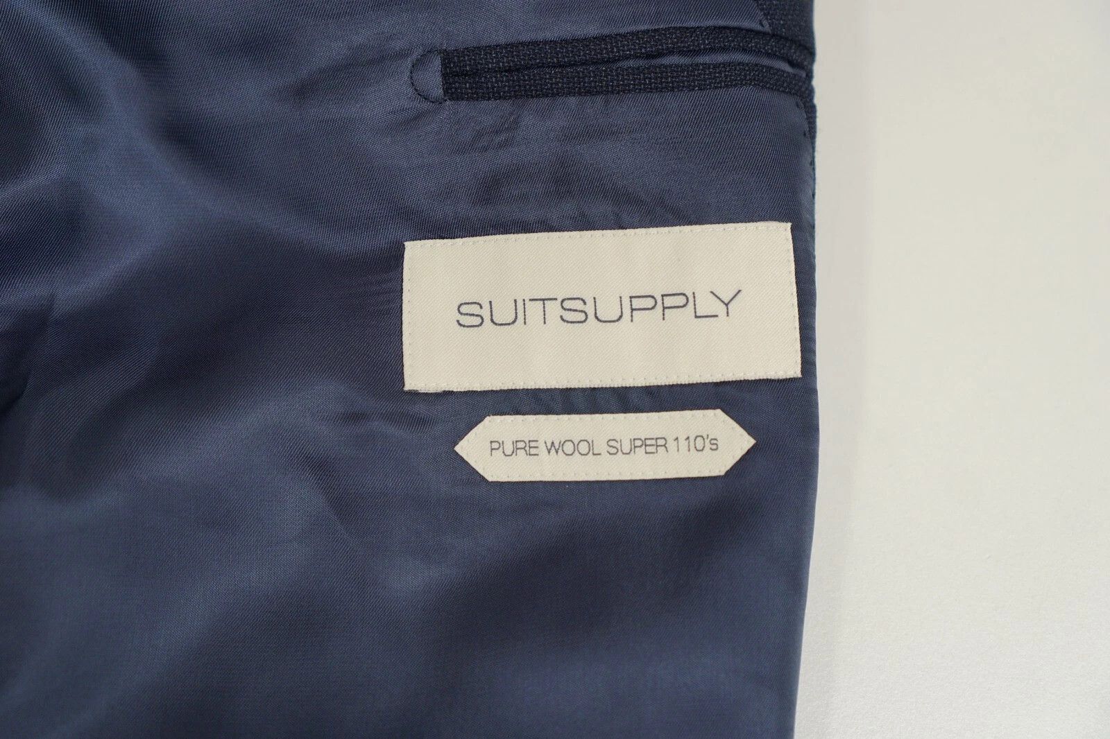 Suitsupply Men Suitsupply Blazer Napoli Single Breasted Reda Blue US36 Size 36R - 3 Thumbnail