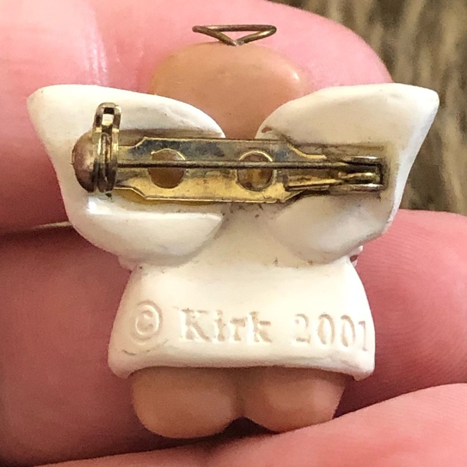 Vintage 2001 Kirks Kritters Russ angel cheeks heart pin Size ONE SIZE - 5 Thumbnail
