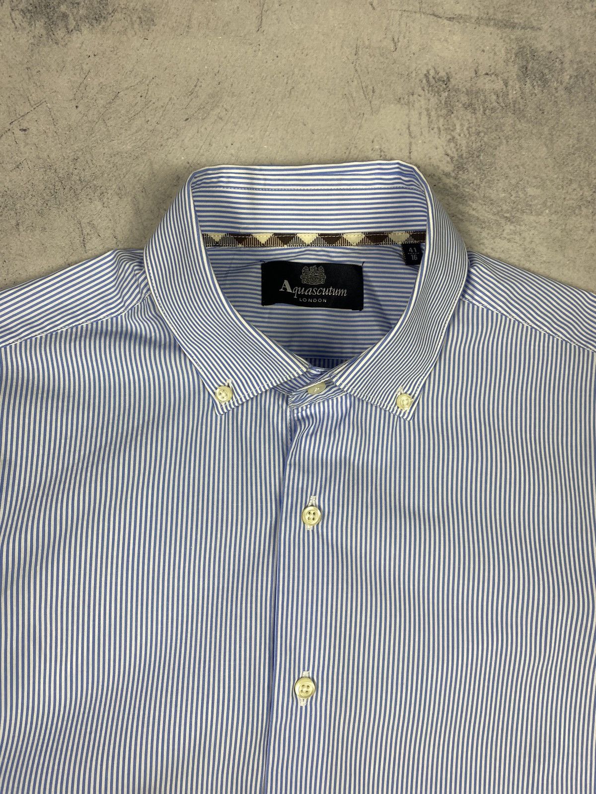 Aquascutum Aquascutum London Stripped Luxury Button Up Shirt Size US M / EU 48-50 / 2 - 8 Thumbnail