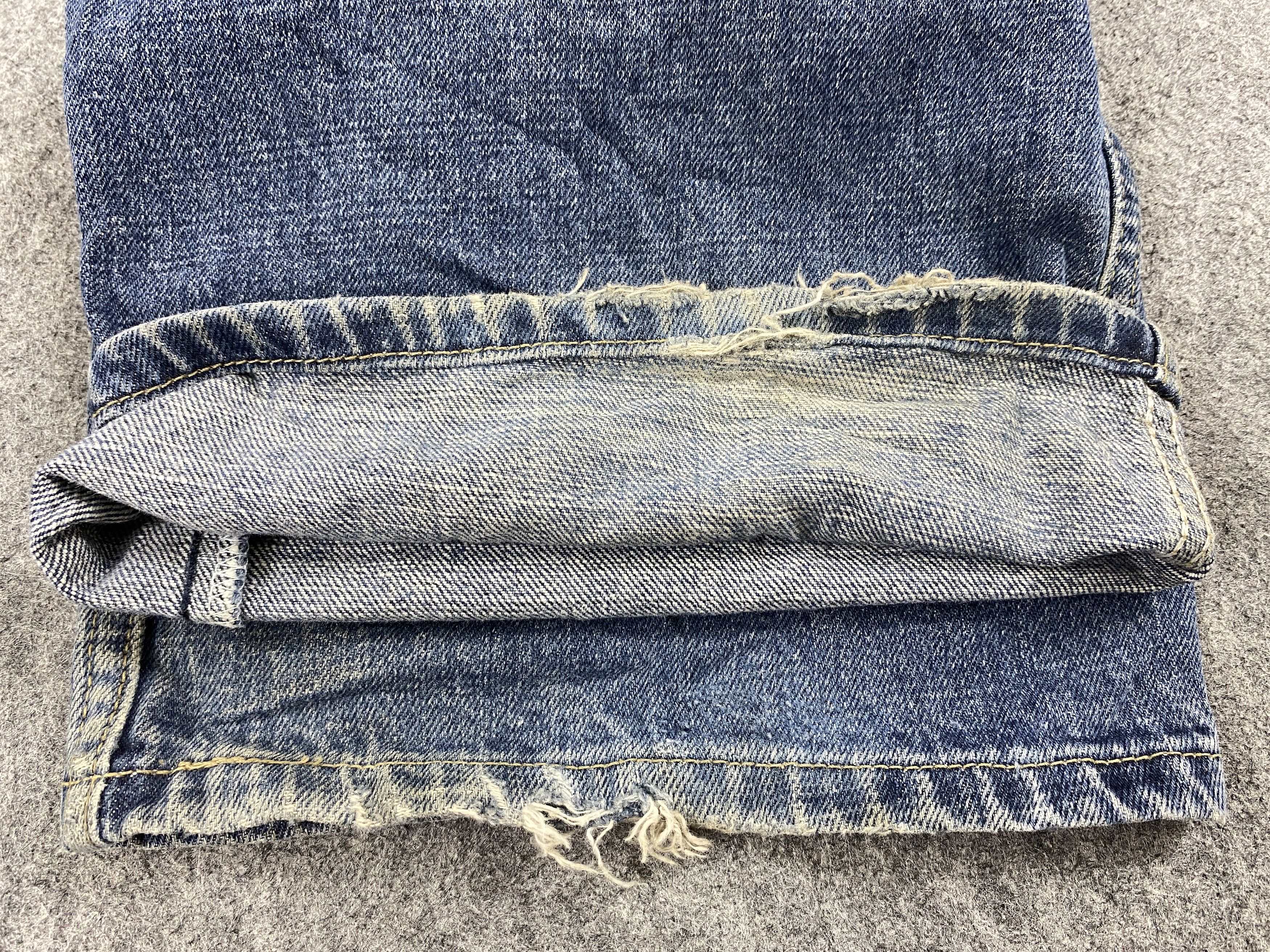 Levi's Blue Distressed Vintage Levi's 569 36x32.5 Denim -SJ017 Size US 36 / EU 52 - 11 Thumbnail