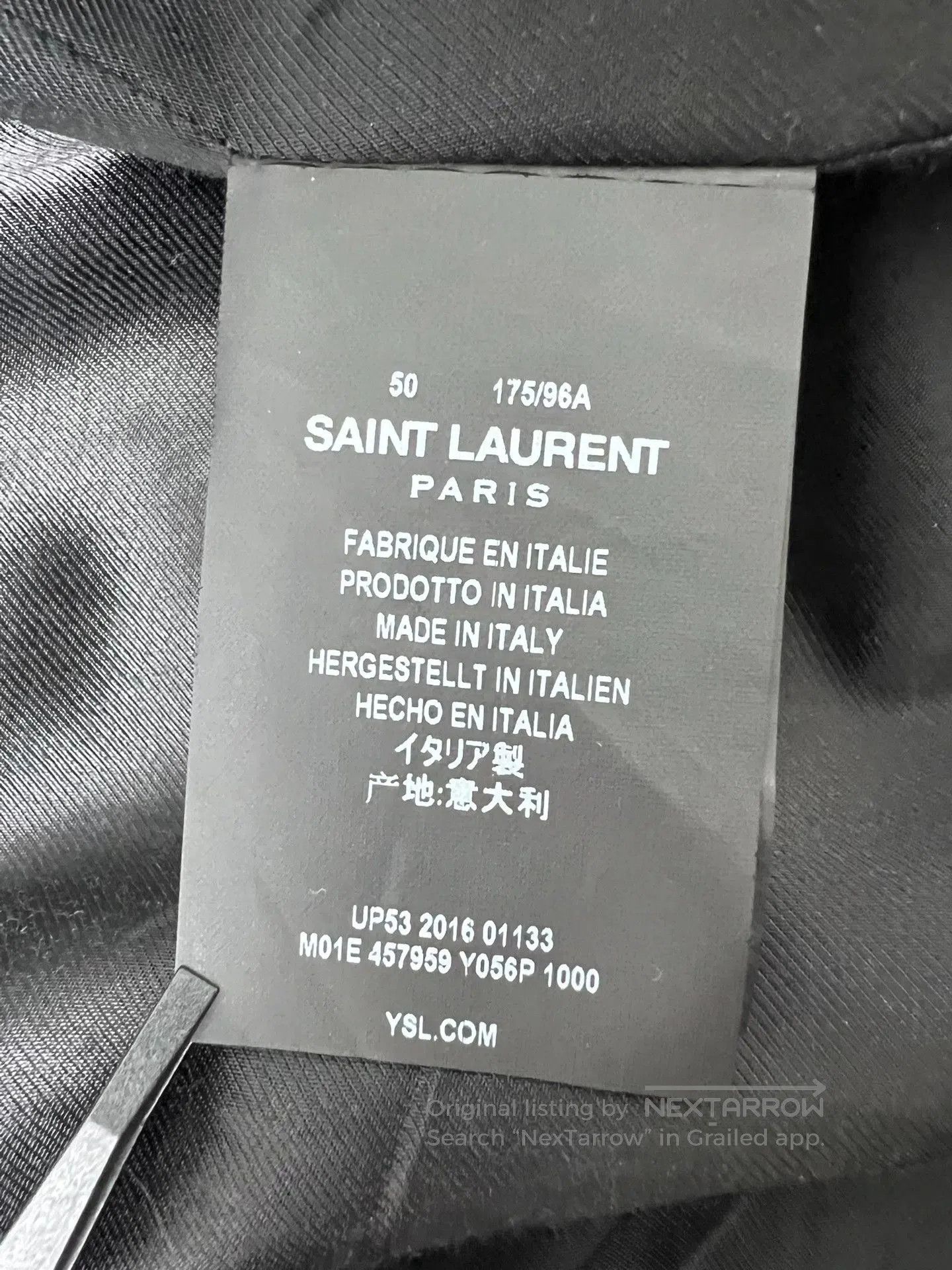 Saint Laurent Paris Saint Laurent Black Wool Coat with Fur Collar. Size US M / EU 48-50 / 2 - 6 Thumbnail