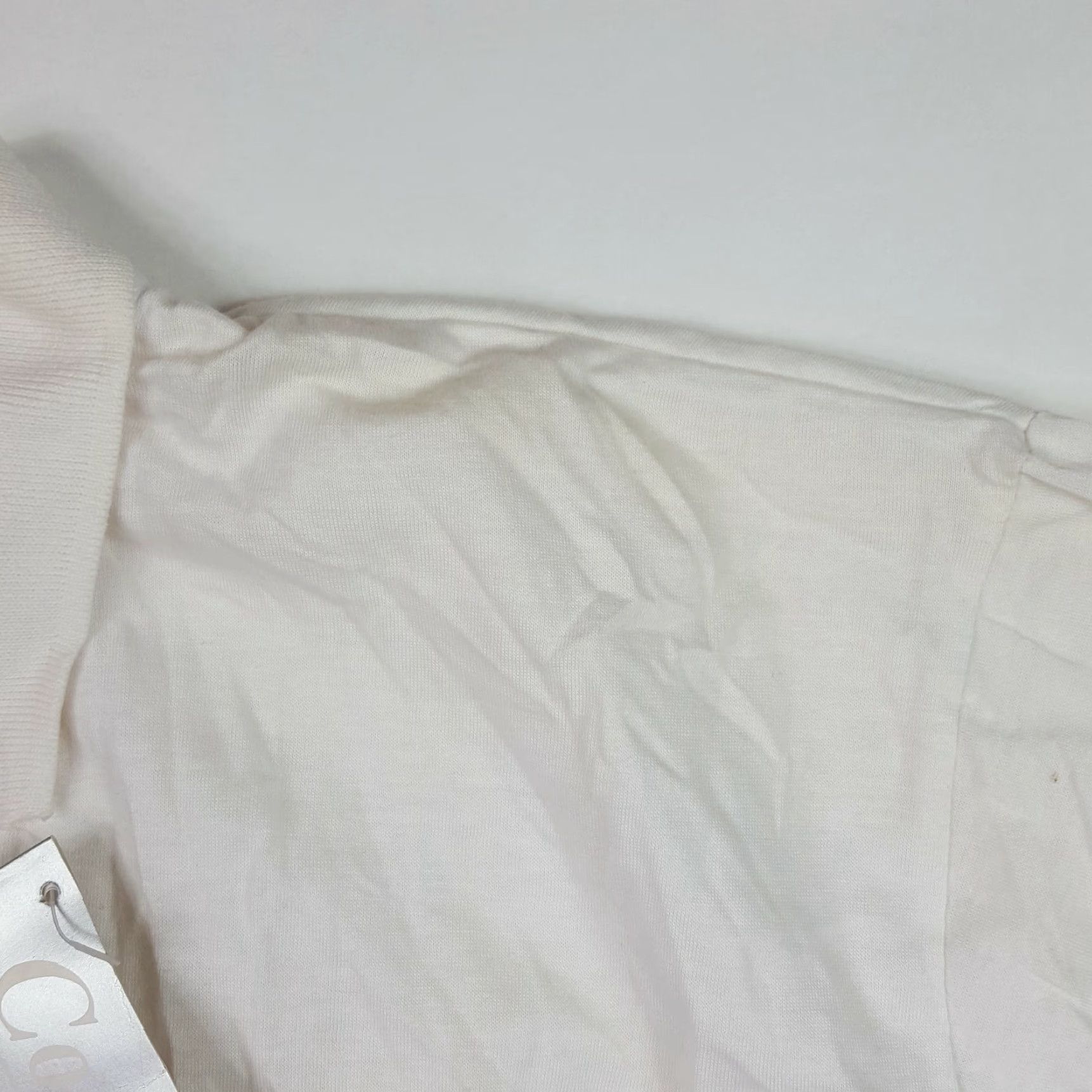Vintage VINTAGE Court Casuals Polo Shirt White Striped 90s Golf Tennis Short Sleeve Size M Mens Size US M / EU 48-50 / 2 - 5 Thumbnail