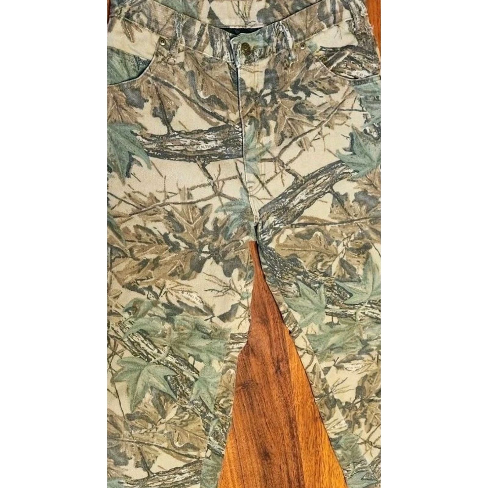 Vintage VINTAGE Cabela's Realtree Camo Hunting Pants Men 34 (32x30) Insulated Lined Camouflage Dress/Chino Style Casual, Workwear Mens Pants Size US 34 / EU 50 - 4 Thumbnail