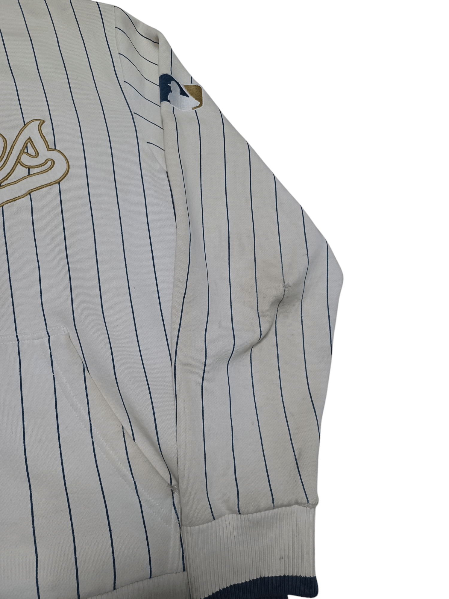 Majestic NEW YORK YANKEES VINTAGE MAJESTIC DISTRESSED ZIP HOODIE Size US L / EU 52-54 / 3 - 5 Thumbnail