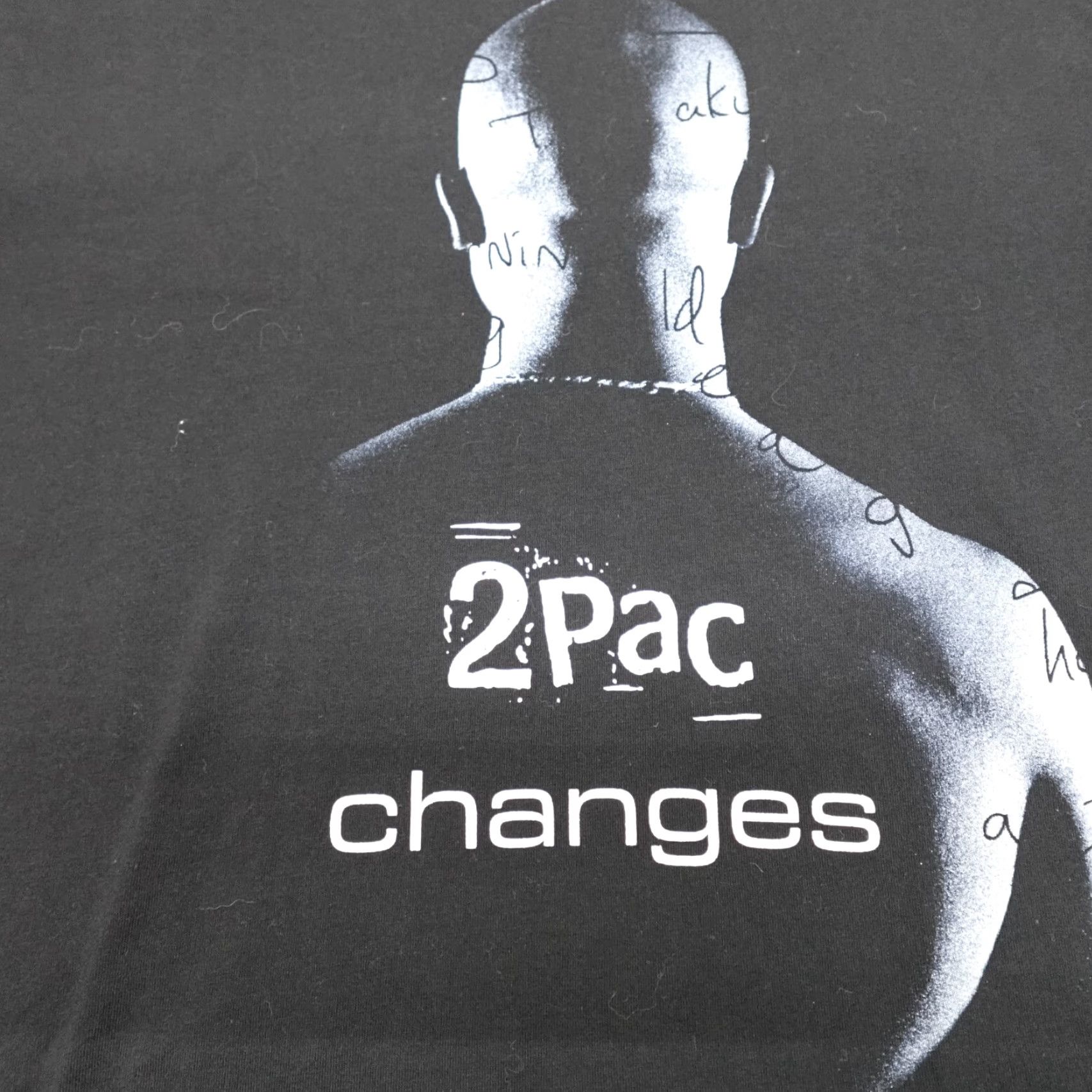 Vintage 2Pac T-shirt Small Black Official Tupac Changes Unisex Shirt Men S Crew Neck Short Sleeve Jersey Flaw Free Vintage? Size US S / EU 44-46 / 1 - 2 Thumbnail