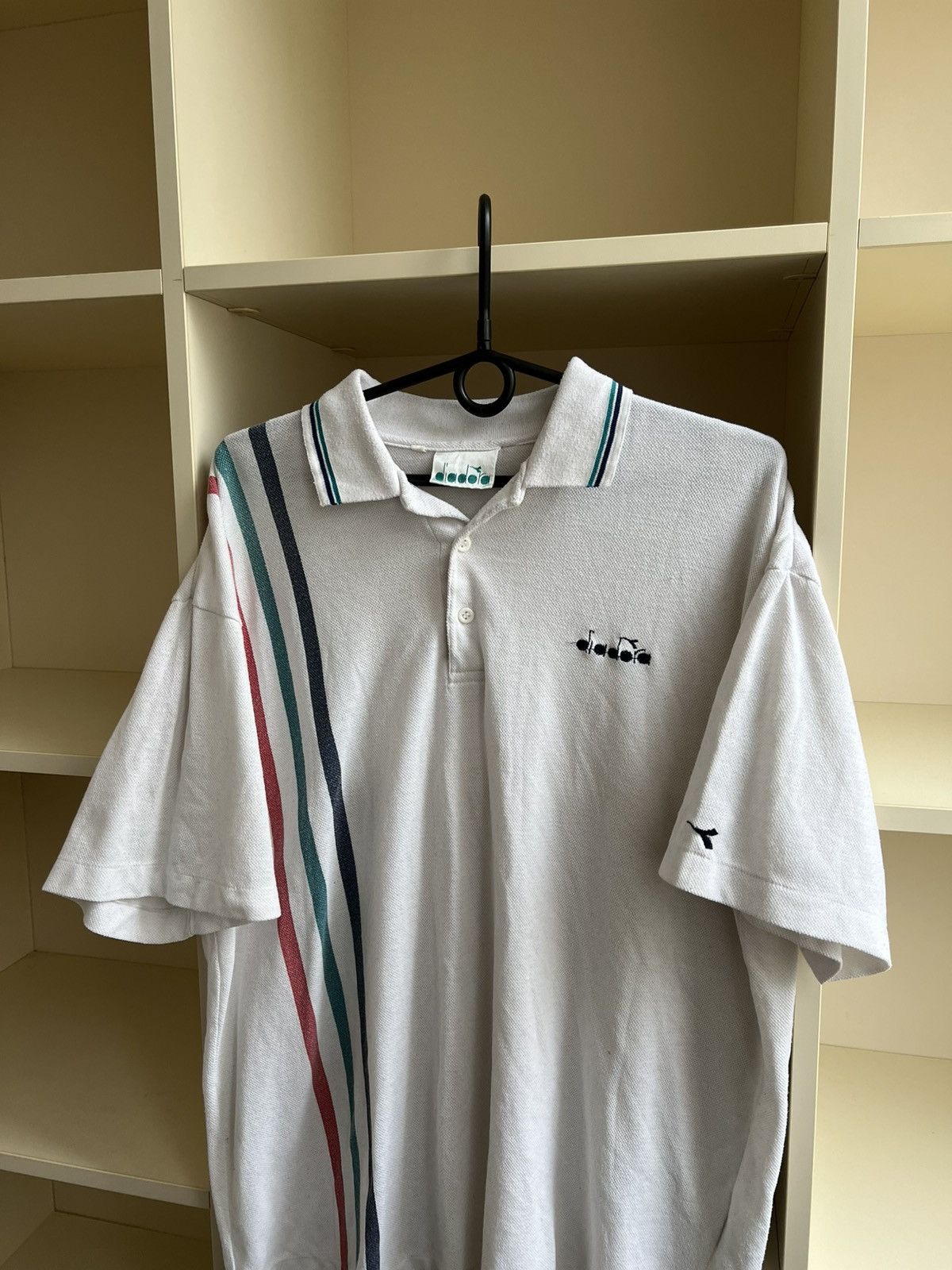 Diadora Vintage Diadora Polo Shirt Tee RETRO Size US XL / EU 56 / 4 - 2 Thumbnail