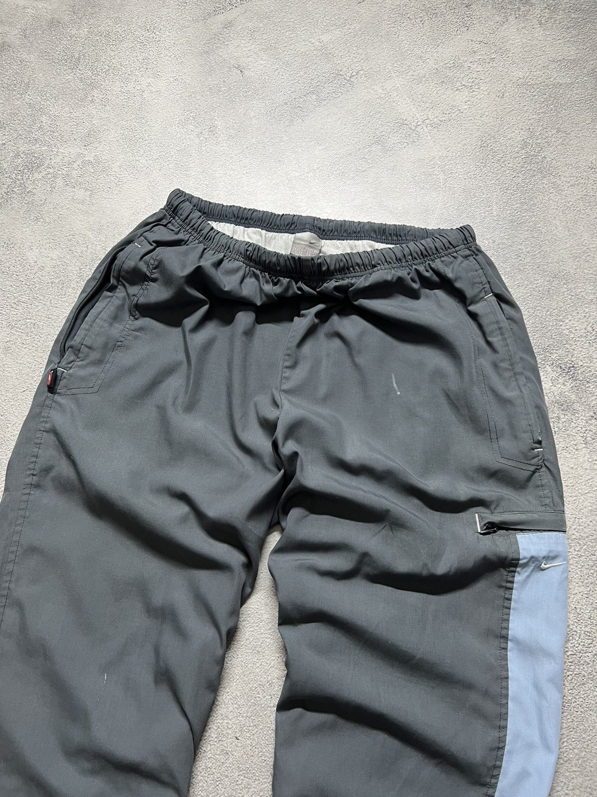 Nike × Vintage Vintage Y2K Nike Nylon Mini Swoosh Faded Pants 00’s Size US 32 / EU 48 - 5 Thumbnail
