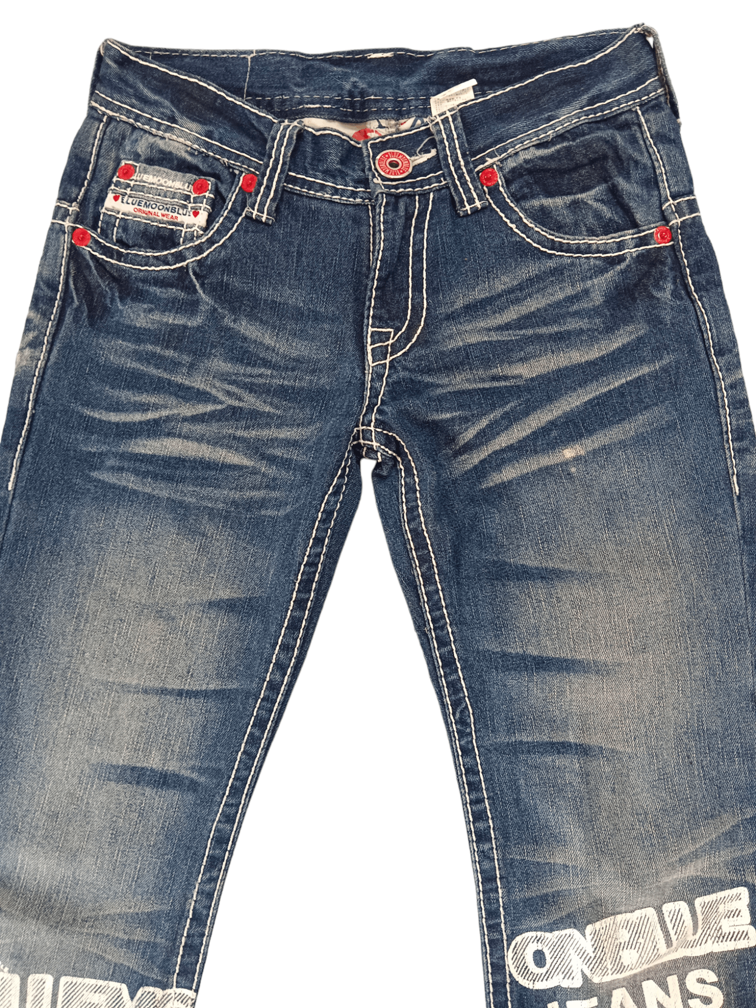 Blue Blue Japan Blue Moon Blue Hawaii Surf Girls Low Rise Jeans Size 27" / US 4 / IT 40 - 3 Thumbnail