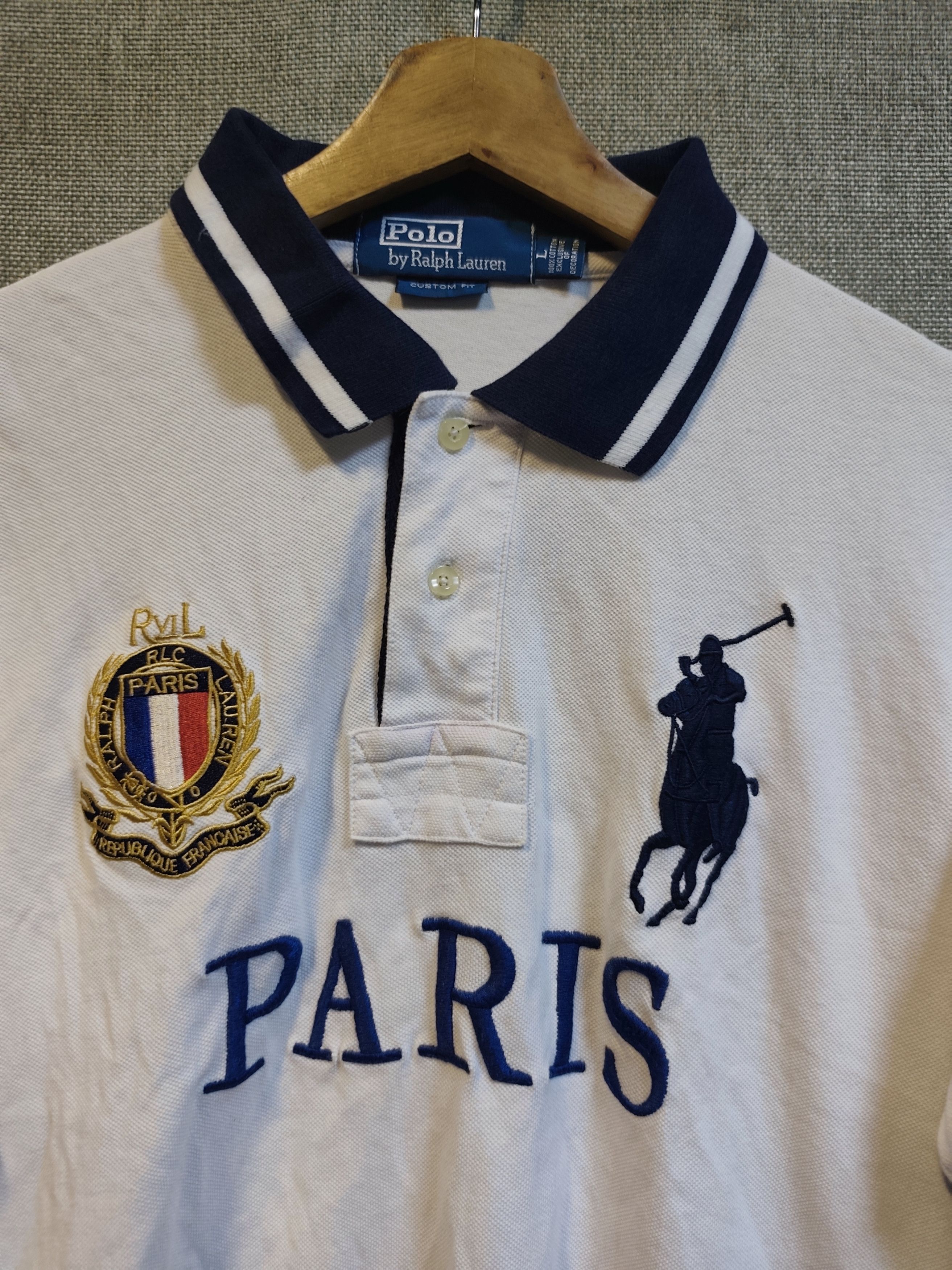 Polo Ralph Lauren Vintage Polo Ralph Lauren Paris Shirt Size US M / EU 48-50 / 2 - 5 Thumbnail
