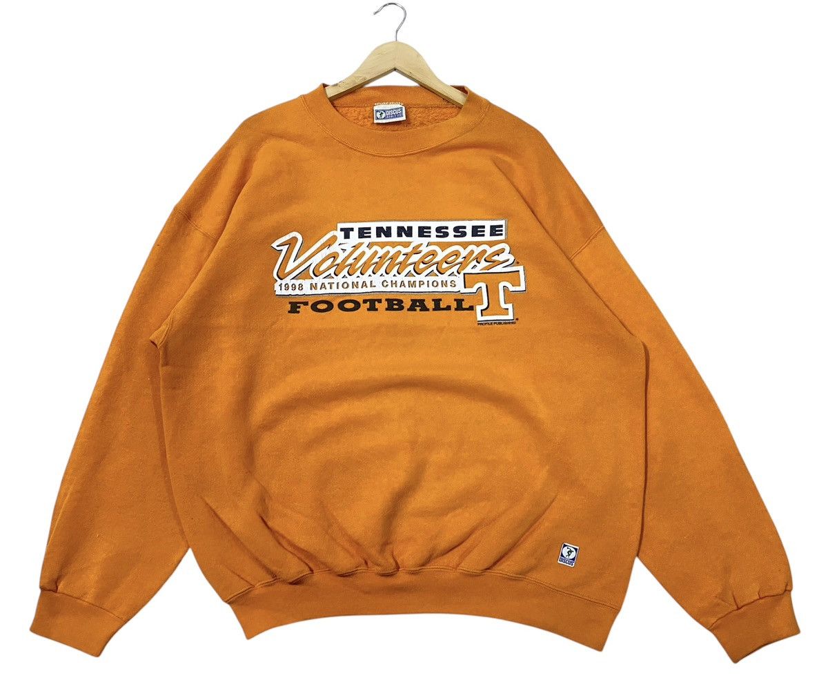 Vintage Vintage 90s Tennesse Volunteers Football Big Logo Sweatshirt Size US XL / EU 56 / 4 - 1 Thumbnail