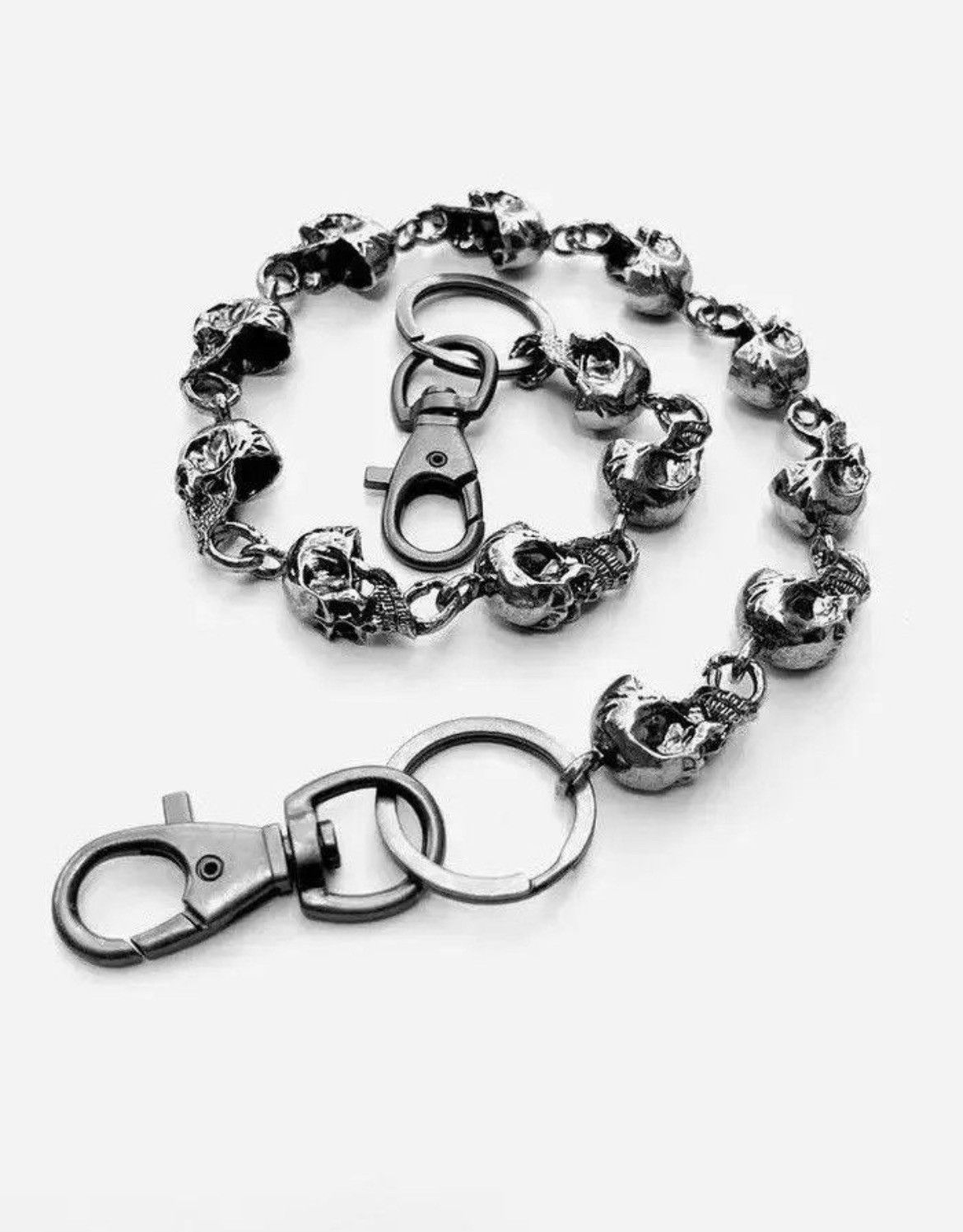 Jewelry Skull Punk Rock Link Gothic Death Wallet Demon Pocket Chain Size ONE SIZE - 5 Thumbnail