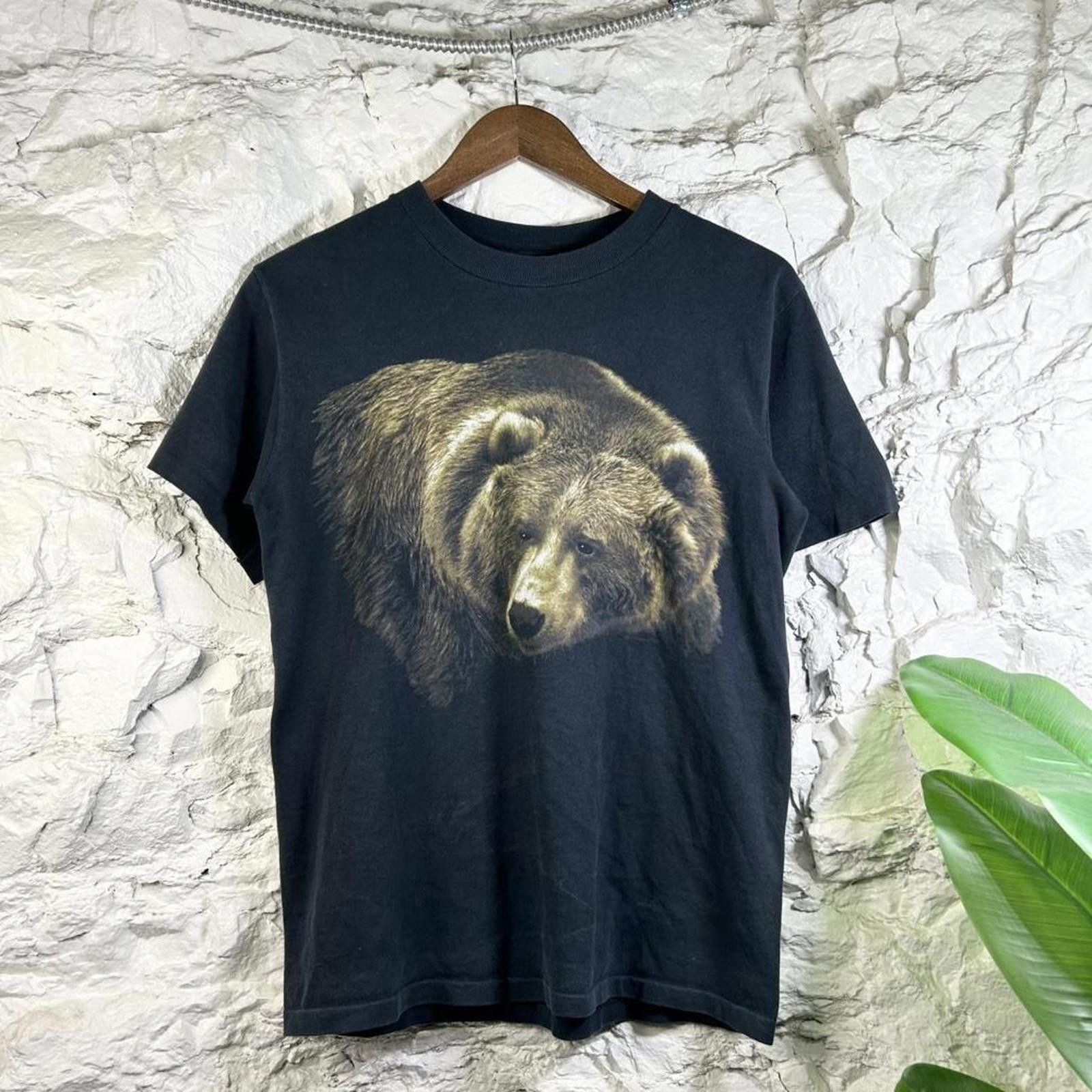 Anvil VTG Grizzly Bear Single Stitch Wildlife Artwork Tee Small Size US S / EU 44-46 / 1 - 1 Thumbnail