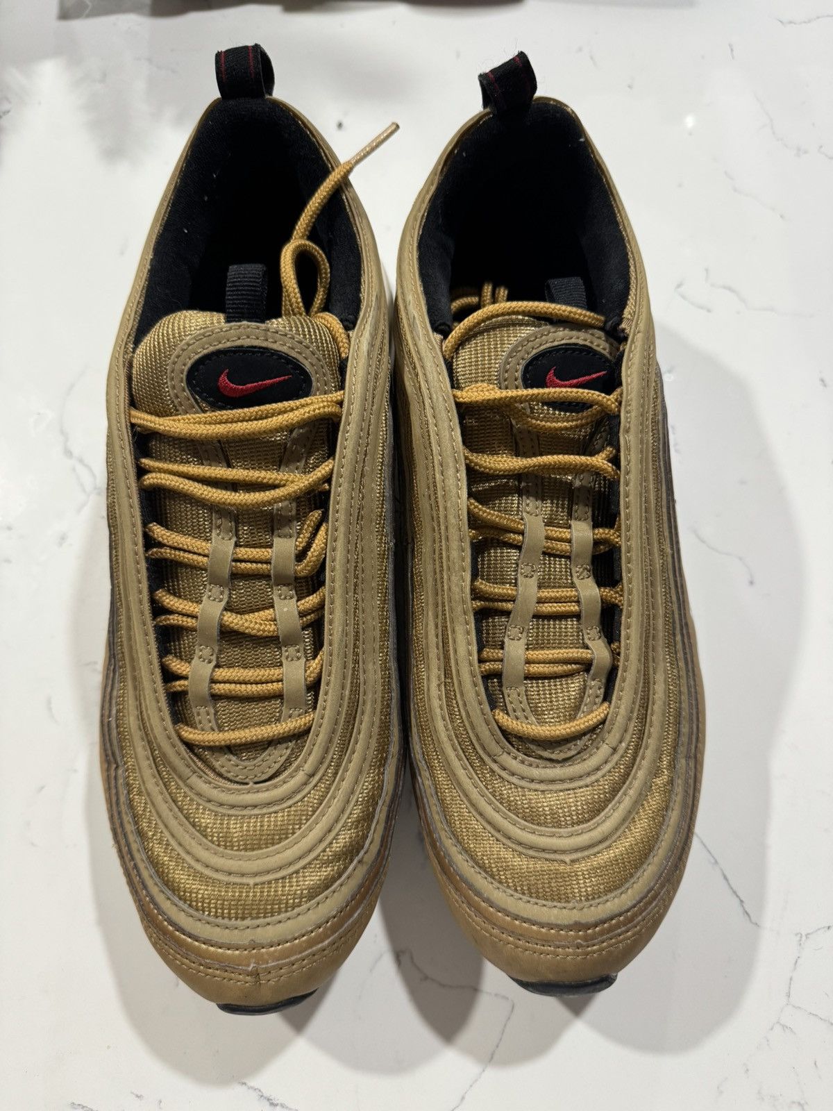 Nike Nike Airmax 97 “Gold metallic” Size US 9.5 / EU 42-43 - 2 Thumbnail