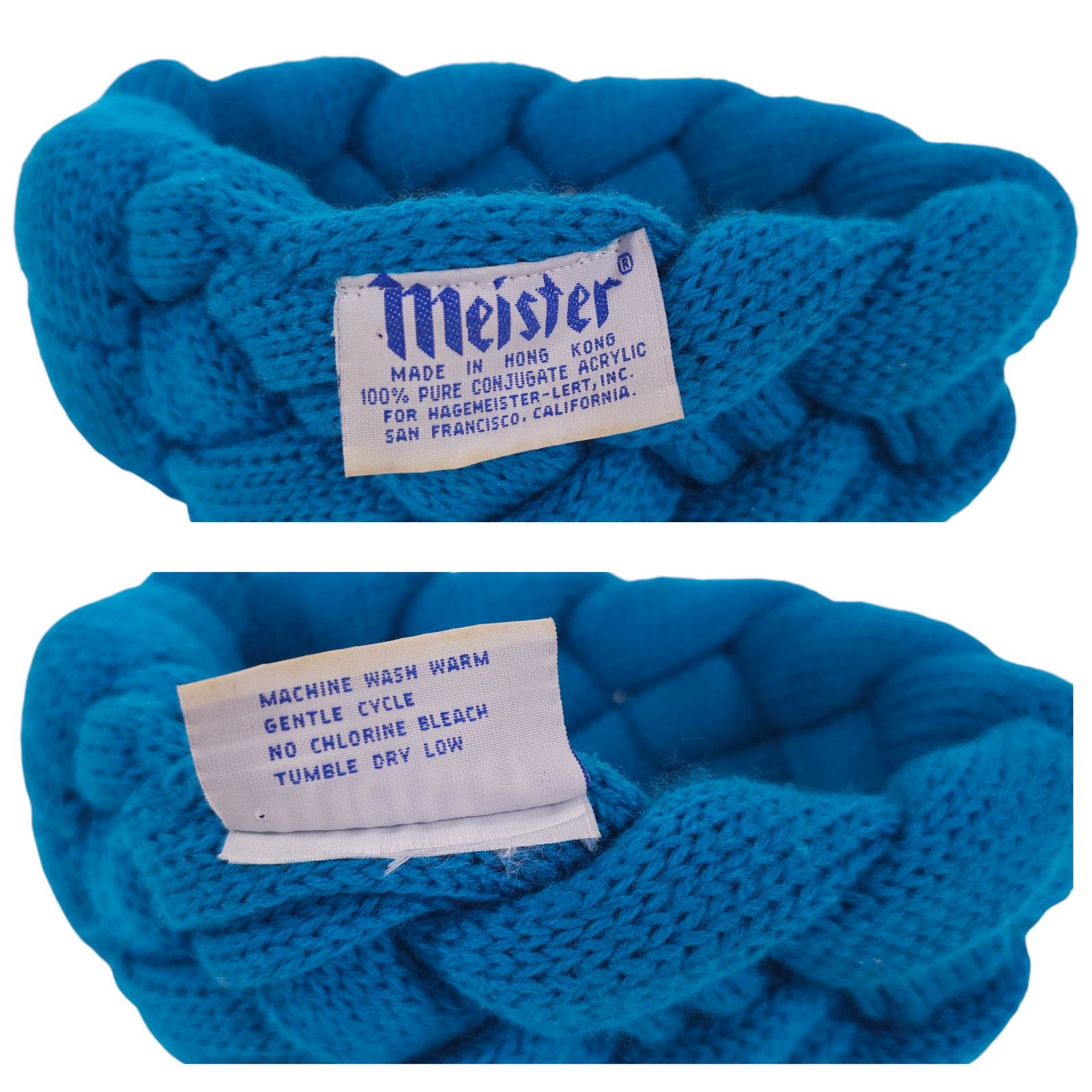 Meister Vintage Meister Braided Chunky Headband Ear Warmer Blue Size ONE SIZE - 5 Thumbnail