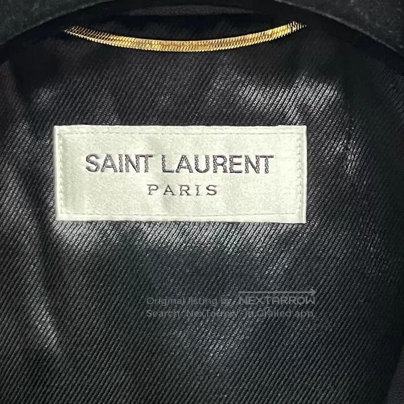 Saint Laurent Paris Saint Laurent Paris Embossed Logo Leather Jacket i Size XS / US 0-2 / IT 36-38 - 2 Thumbnail