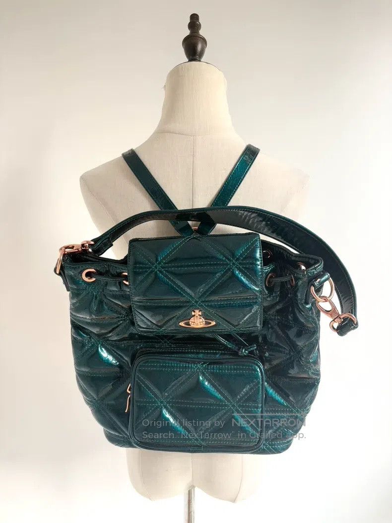 Vivienne Westwood Vivienne Westwood size os Vintage Blue-Green Patent Leather Size ONE SIZE - 1 Thumbnail