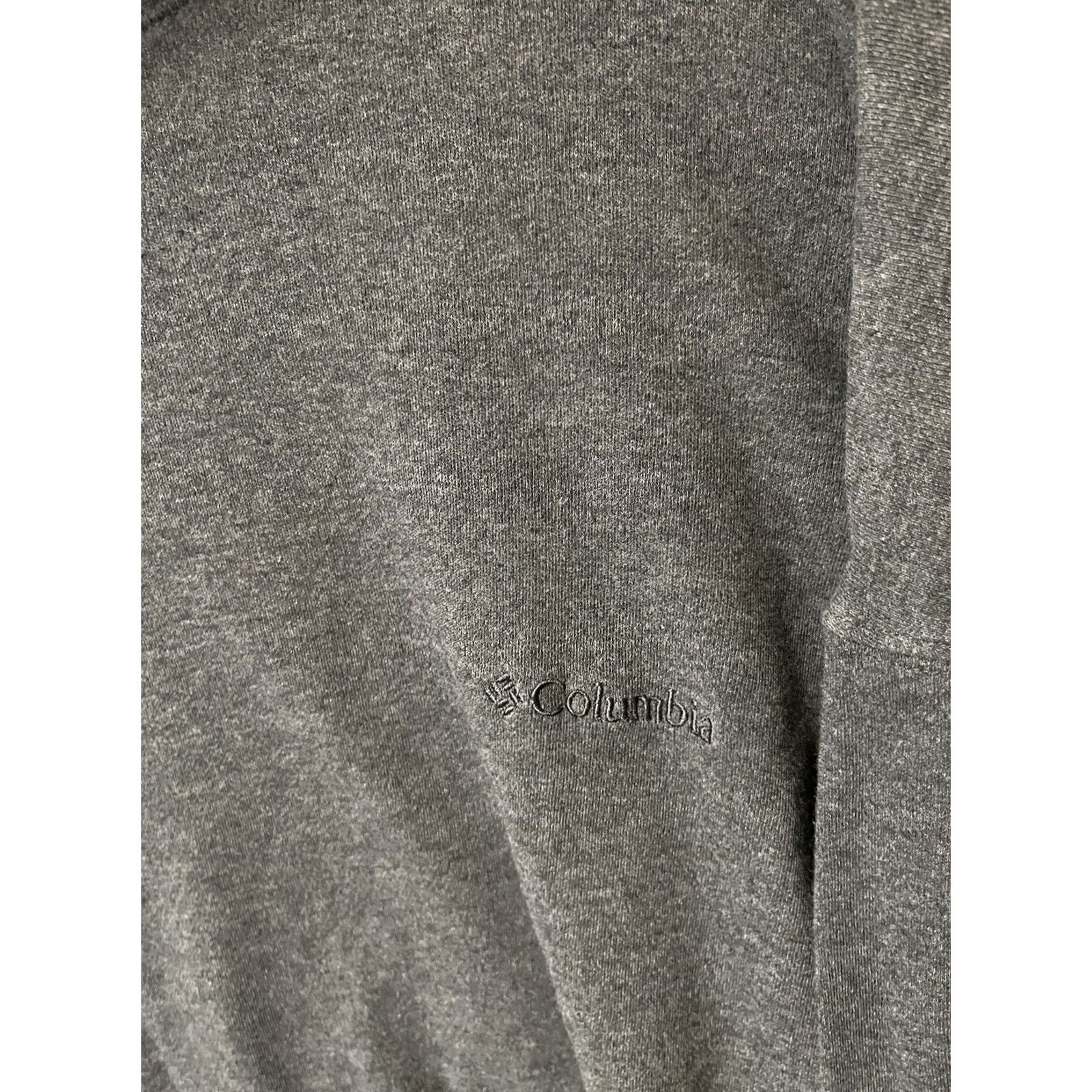 Logo 7 Columbia Men’s XXL Gray Logo Knit Cotton Long Sleeve Mock Neck Pullover Shirt Size US XXL / EU 58 / 5 - 3 Thumbnail