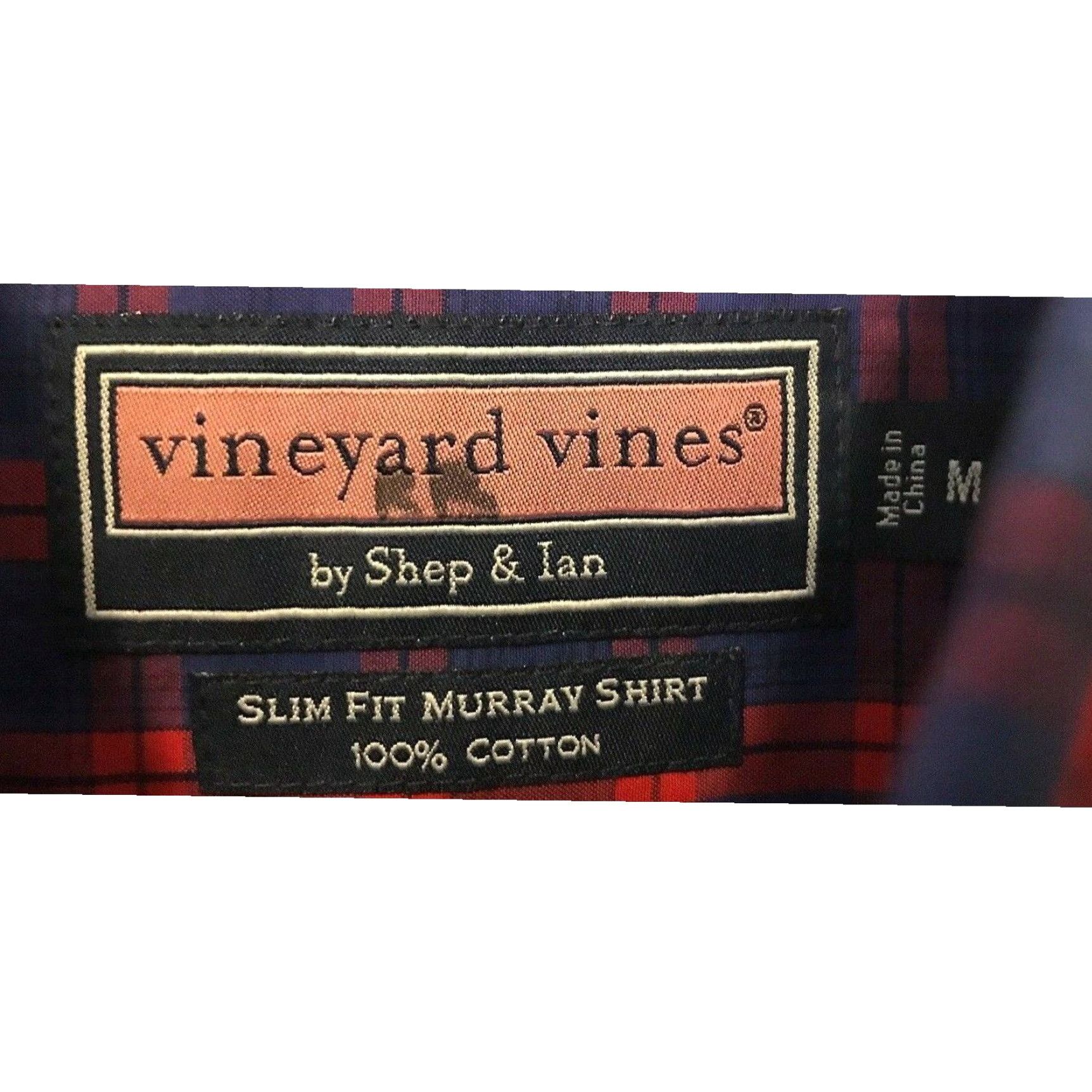 Vineyard Vines Vineyard Vines Slim Fit Murray Button Down Shirt Cotton Plaid M Red Men Shirt Size US M / EU 48-50 / 2 - 6 Thumbnail