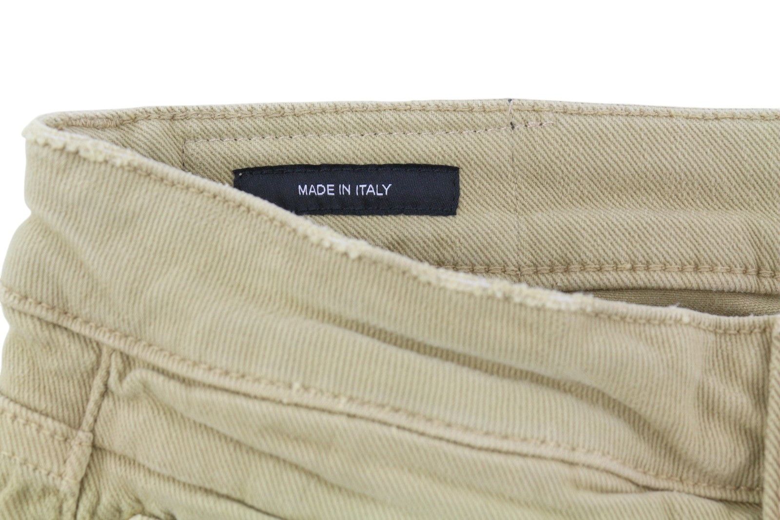 R13 BOY STRAIGHT 30 Khaki Stretch Washed Ankle Casual 86312 Size 30" / US 8 / IT 44 - 7 Thumbnail