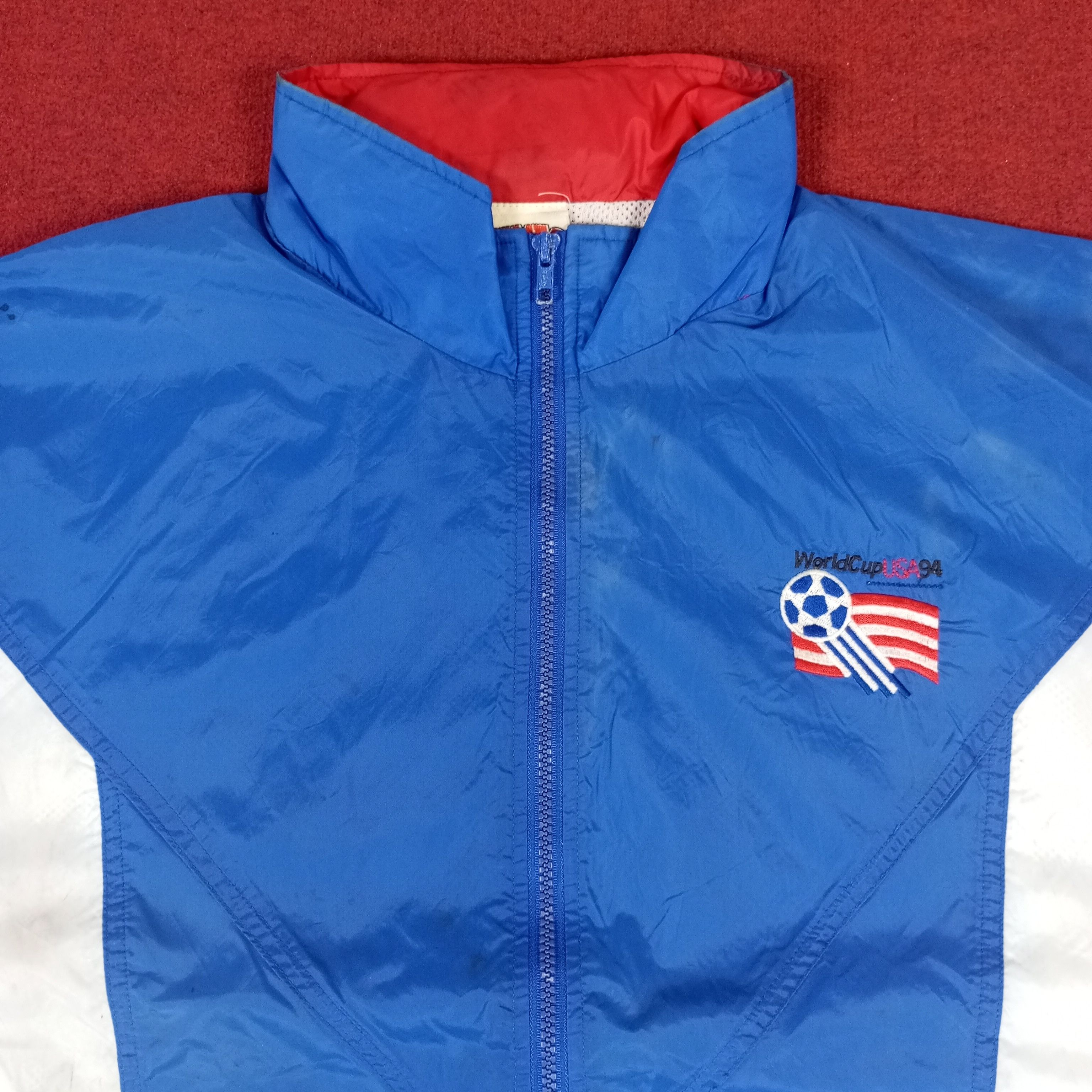 Nutmeg × Vintage World Cups USA 1994 Vintage Nutmeg Windbreaker Jacket Size US XXL / EU 58 / 5 - 2 Thumbnail