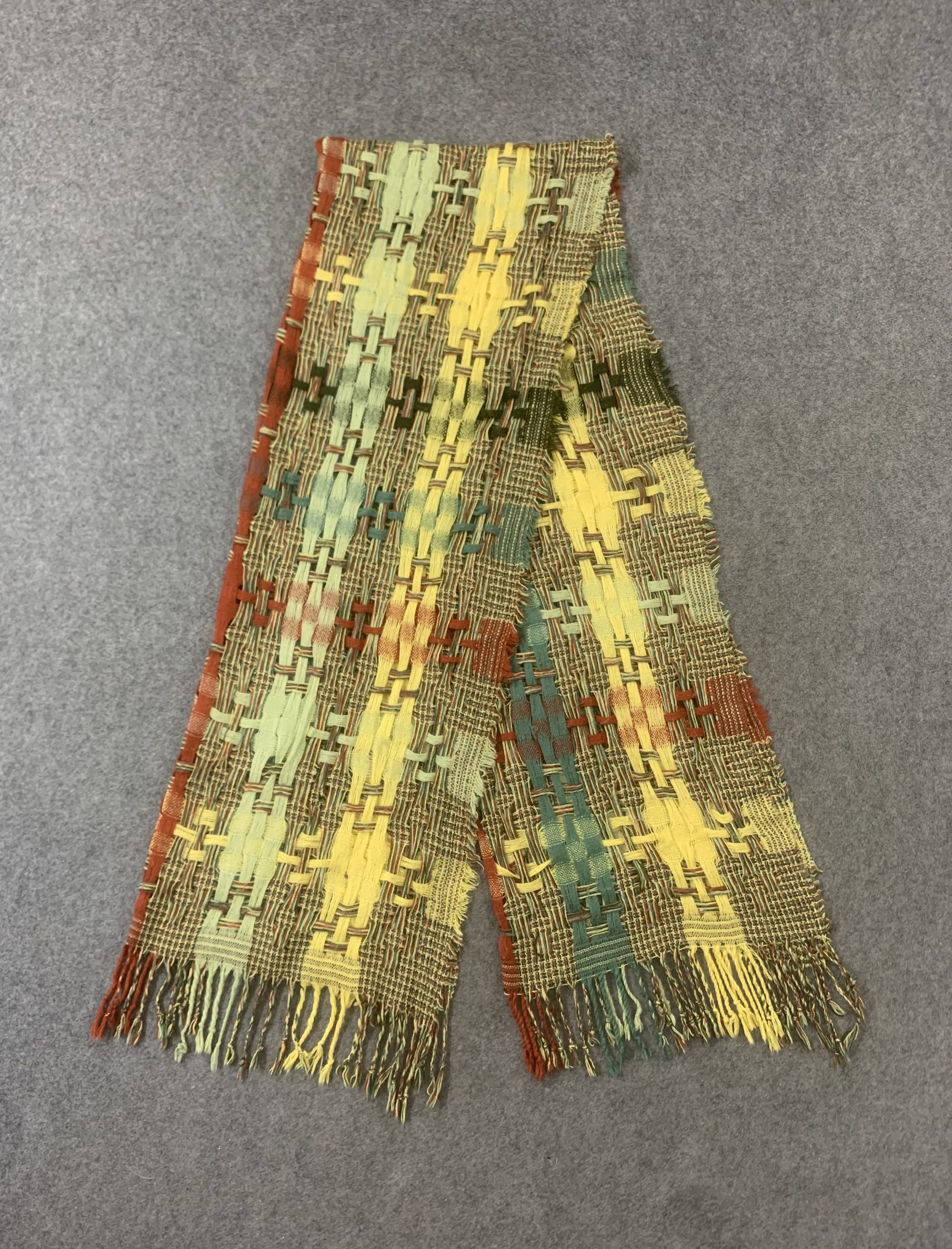 Vintage Vintage Scarf Wool Muffler Neck Wrap BL9284 Size ONE SIZE - 4 Thumbnail