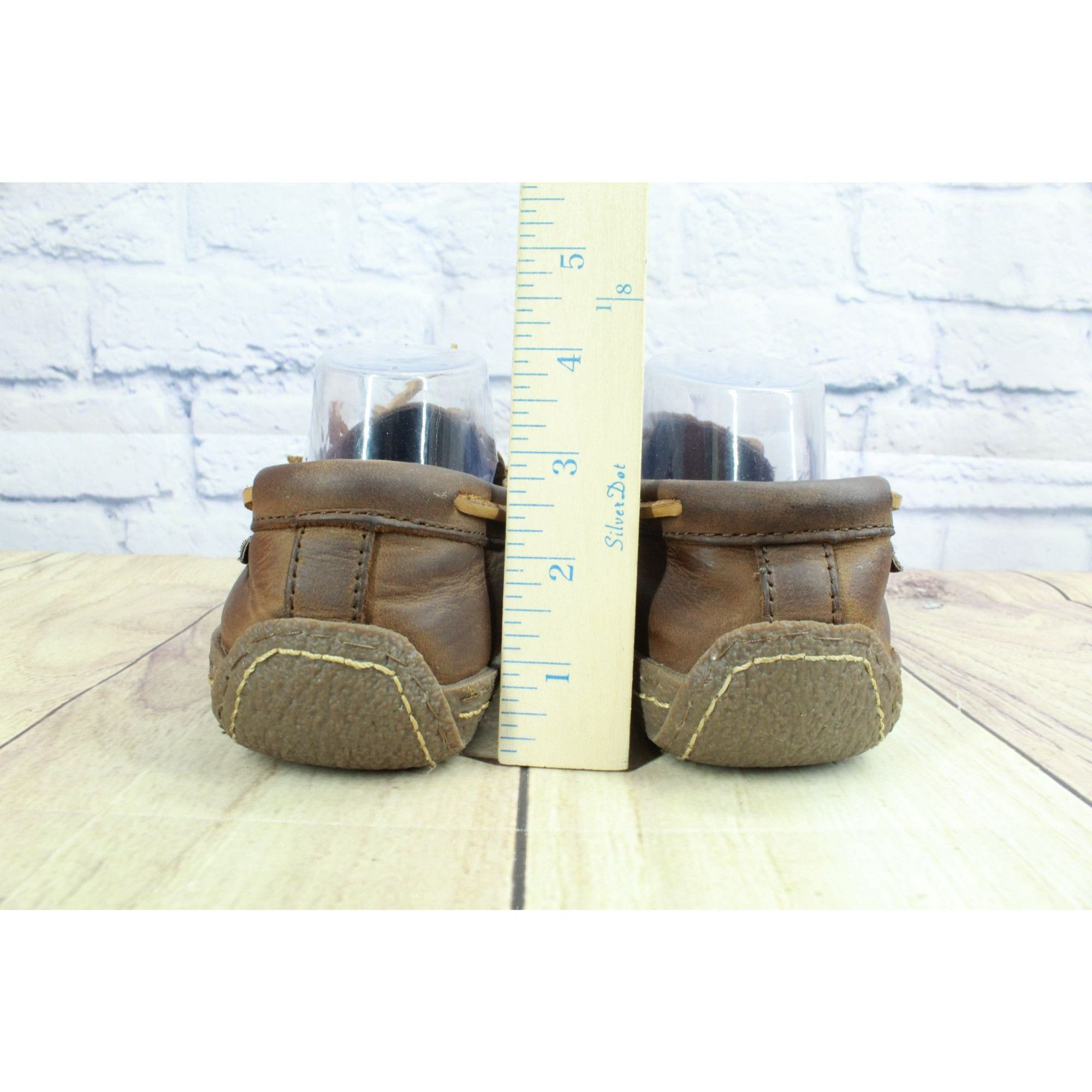 L.L. Bean LL Bean Men’s Brown Leather Flexible Handsewn Flannel-Lined Size US 7 / EU 40 - 6 Thumbnail