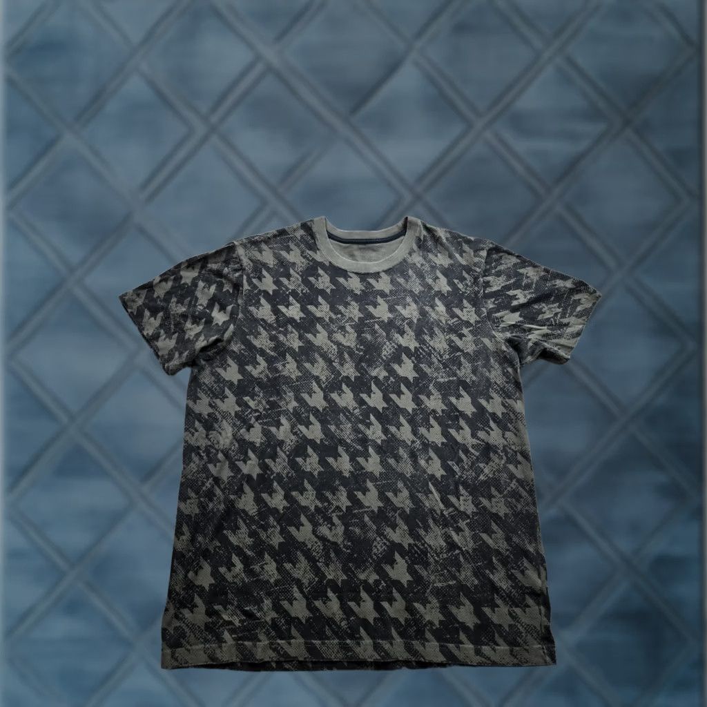 Anchor Blue VINTAGE Anchor Blue T Shirt Mens Large Green Houndstooth AOP Short Sleeve 90s Logo USA Mens Size US L / EU 52-54 / 3 - 1 Thumbnail