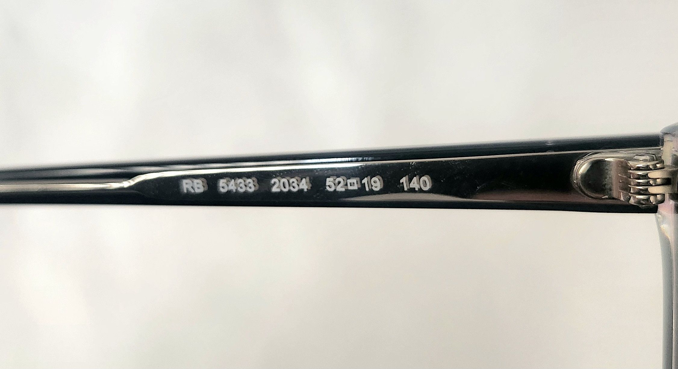 RayBan Ray Ban Eyeglasses RB 5433 2034 52-19-140 Frames Only Black Size ONE SIZE - 11 Thumbnail