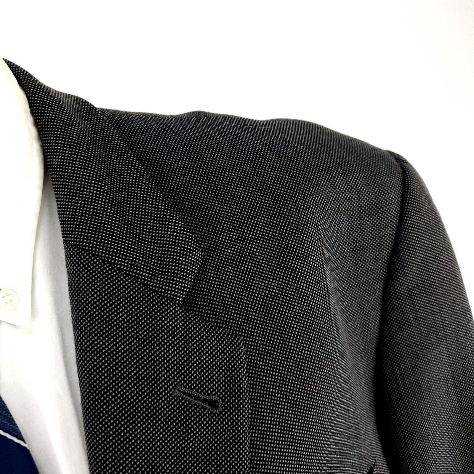 Joseph Abboud Joseph Abboud Nordstrom Heavy Wool 3 Button Suit Jacket 46L Size 46L - 2 Thumbnail