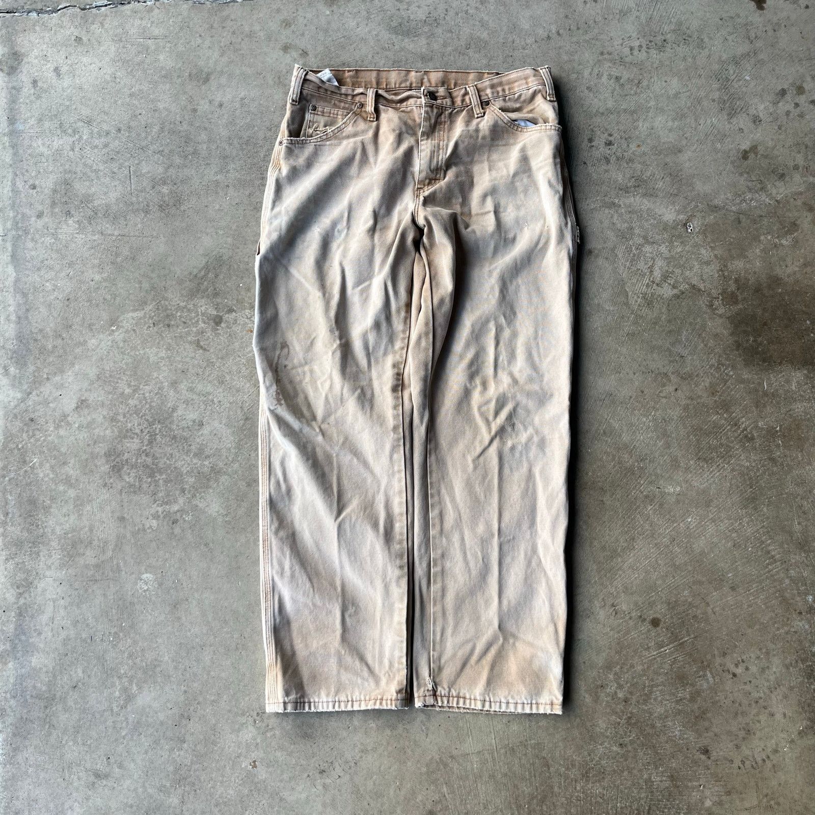 Vintage VINTAGE TAN DICKIES PANTS CARPENTER 34X32 Size US 34 / EU 50 - 2 Thumbnail