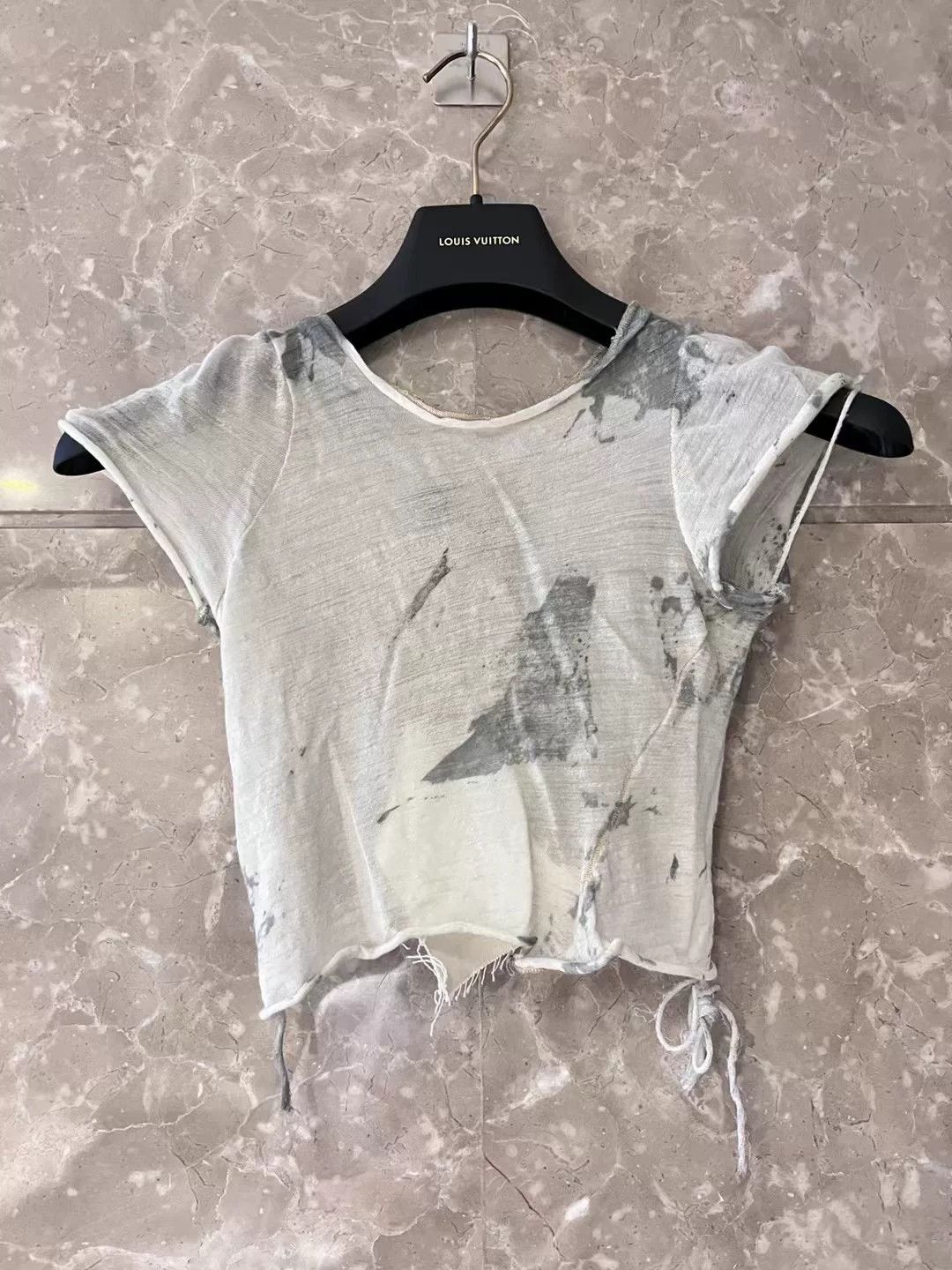 Japanese Brand Short Sleeve Cashmere T-Shirt for Women Size S / US 4 / IT 40 - 1 Thumbnail
