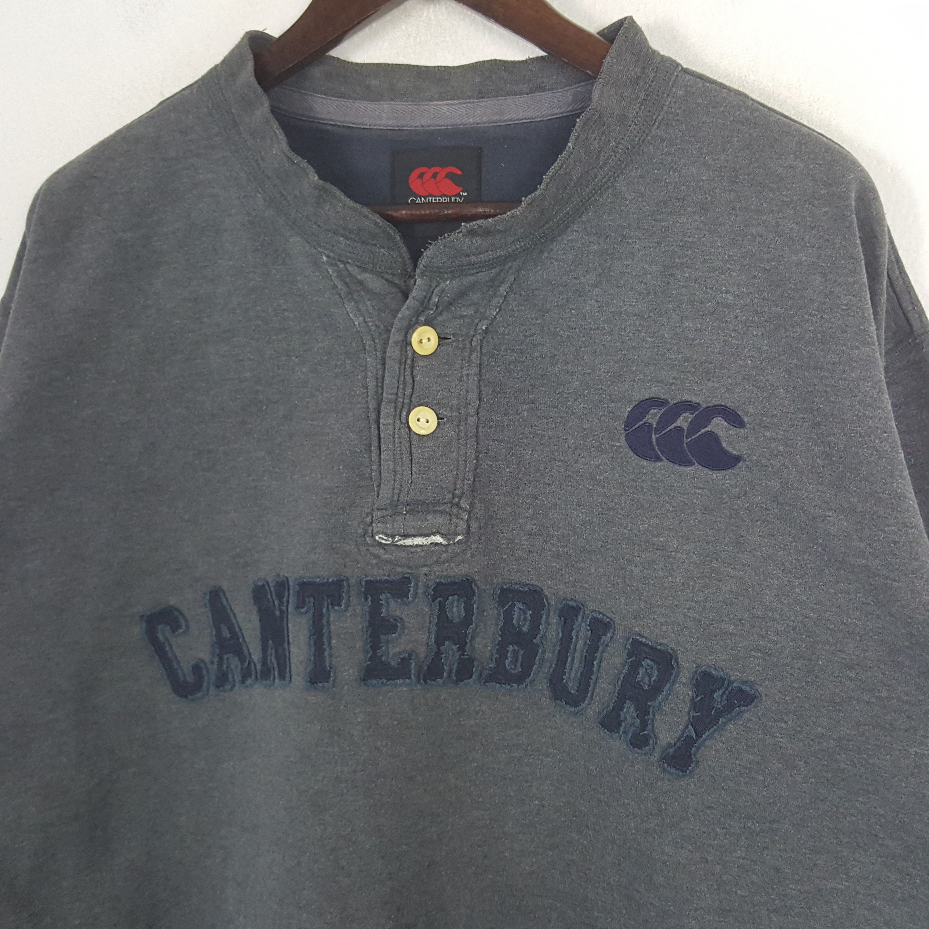 Canterbury of New Zealand × Vintage Vintage Canterbury Of New Zealand Button Sweatshirt Size US XXL / EU 58 / 5 - 2 Thumbnail