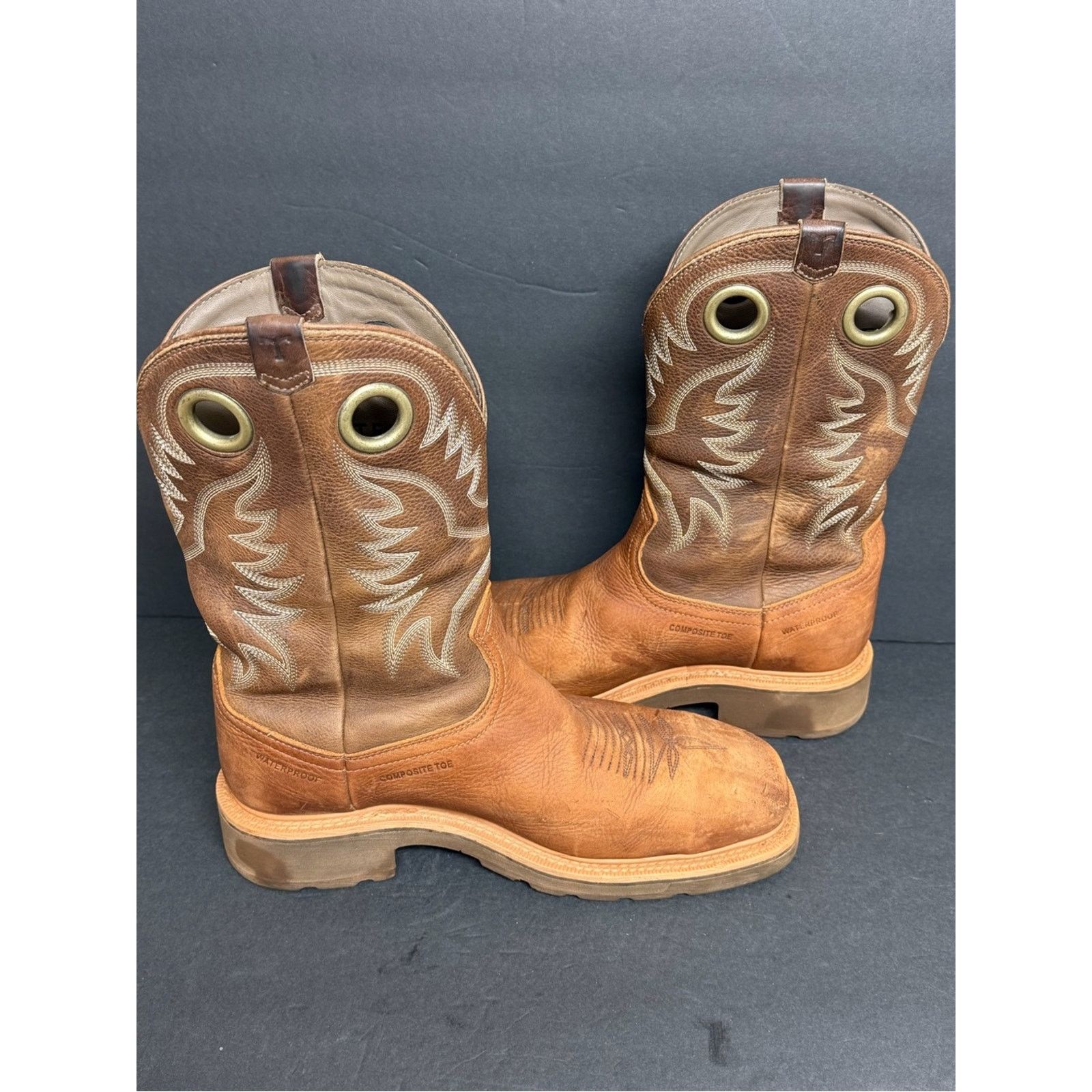 Tecovas Tecovas LongHaul Waterproof Square Composite Toe Boots 10.5D Size US 10.5 / EU 43-44 - 8 Thumbnail