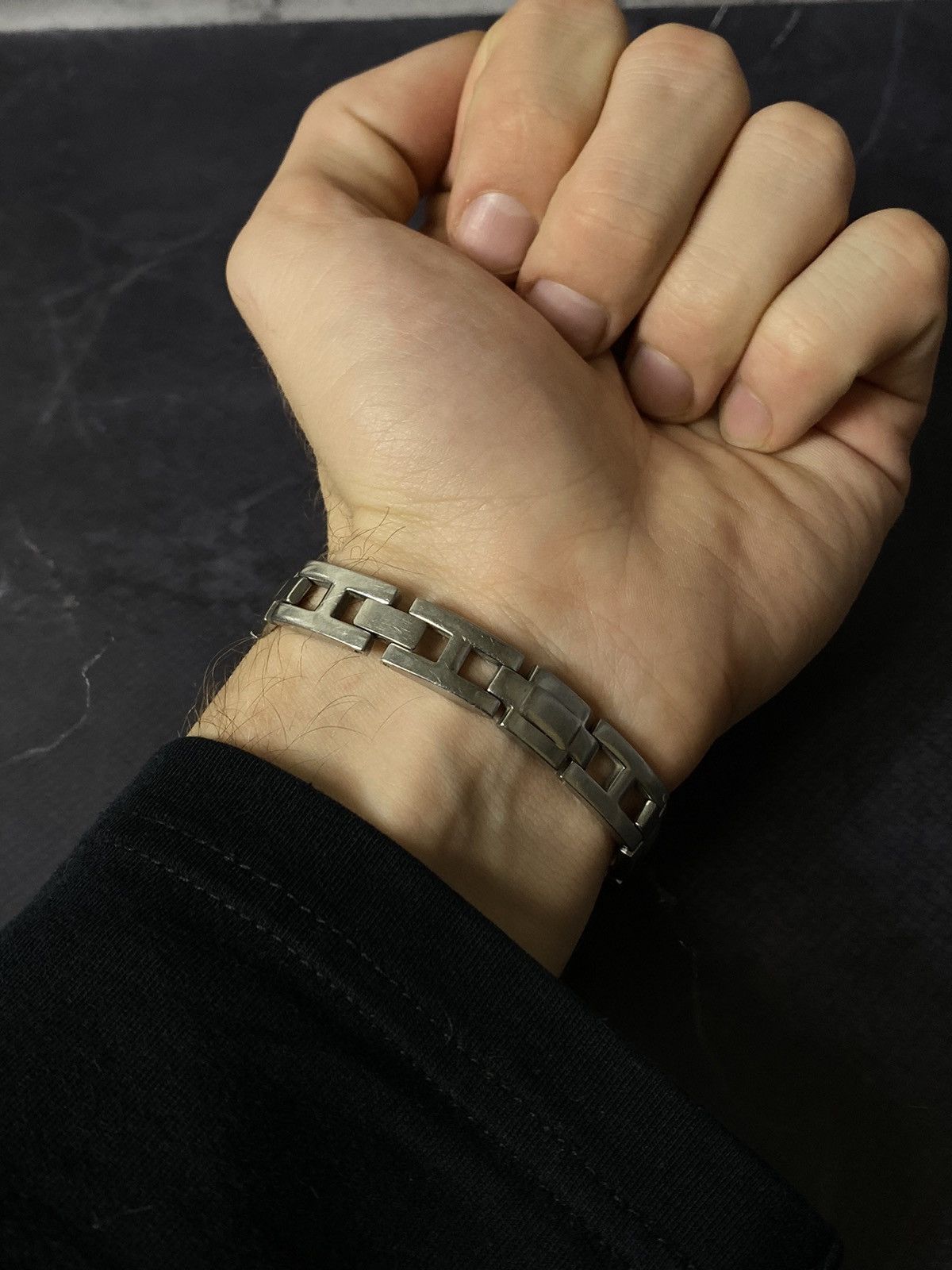 Japanese Brand Silver-Tone Chain Bracelet Size ONE SIZE - 2 Thumbnail