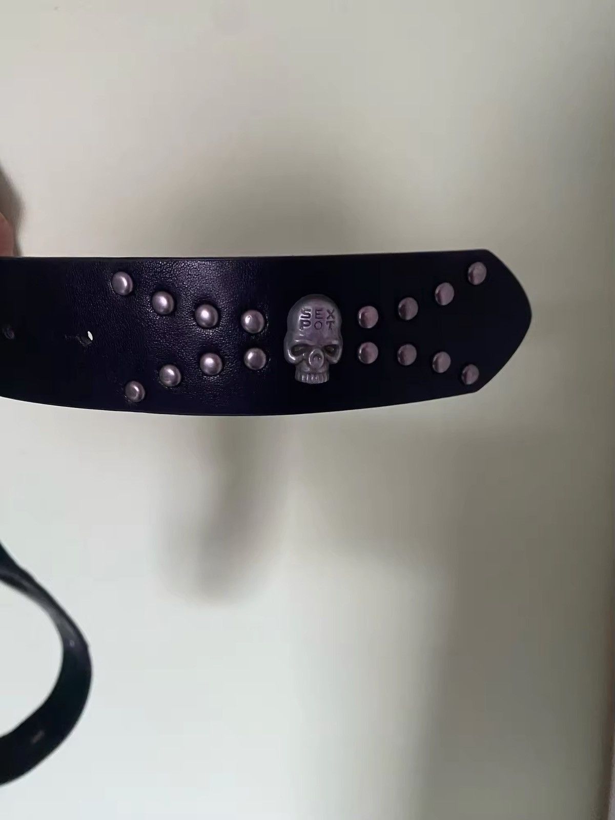 Japanese Brand × Leather PU Leather Belt Riveted 120 cm Size ONE SIZE - 9 Thumbnail