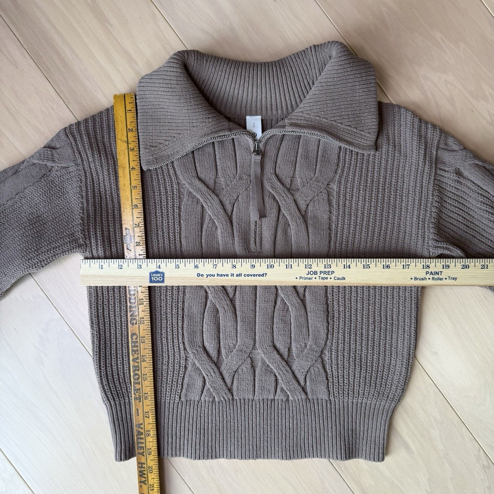 Lululemon Lululemon Cable Knit Oversized Half Zip Sweater Women's S Size S / US 4 / IT 40 - 2 Thumbnail