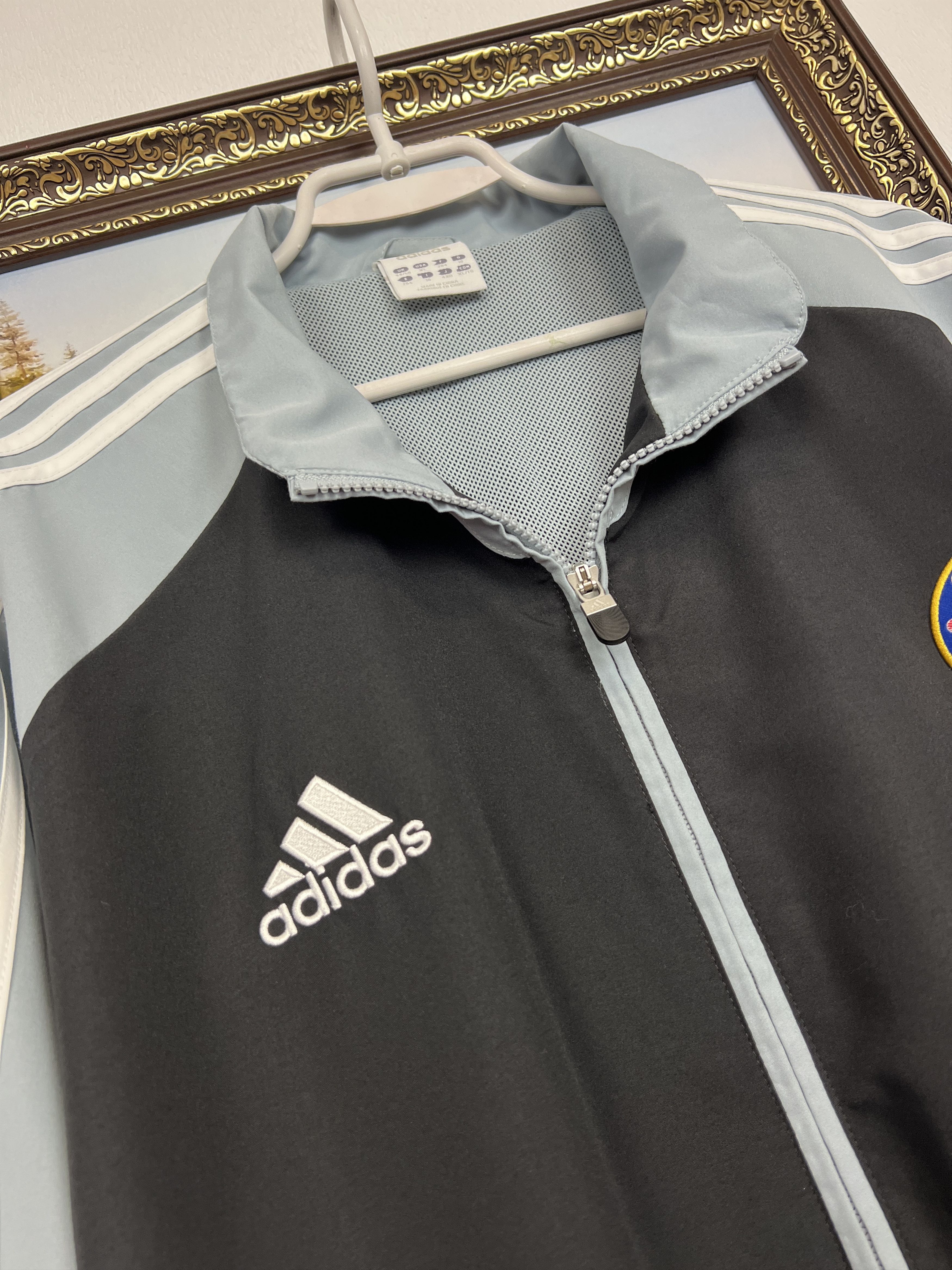 Adidas Vintage Adidas Chelsea Football Jacket Soccer Train Zip Size US XL / EU 56 / 4 - 4 Thumbnail