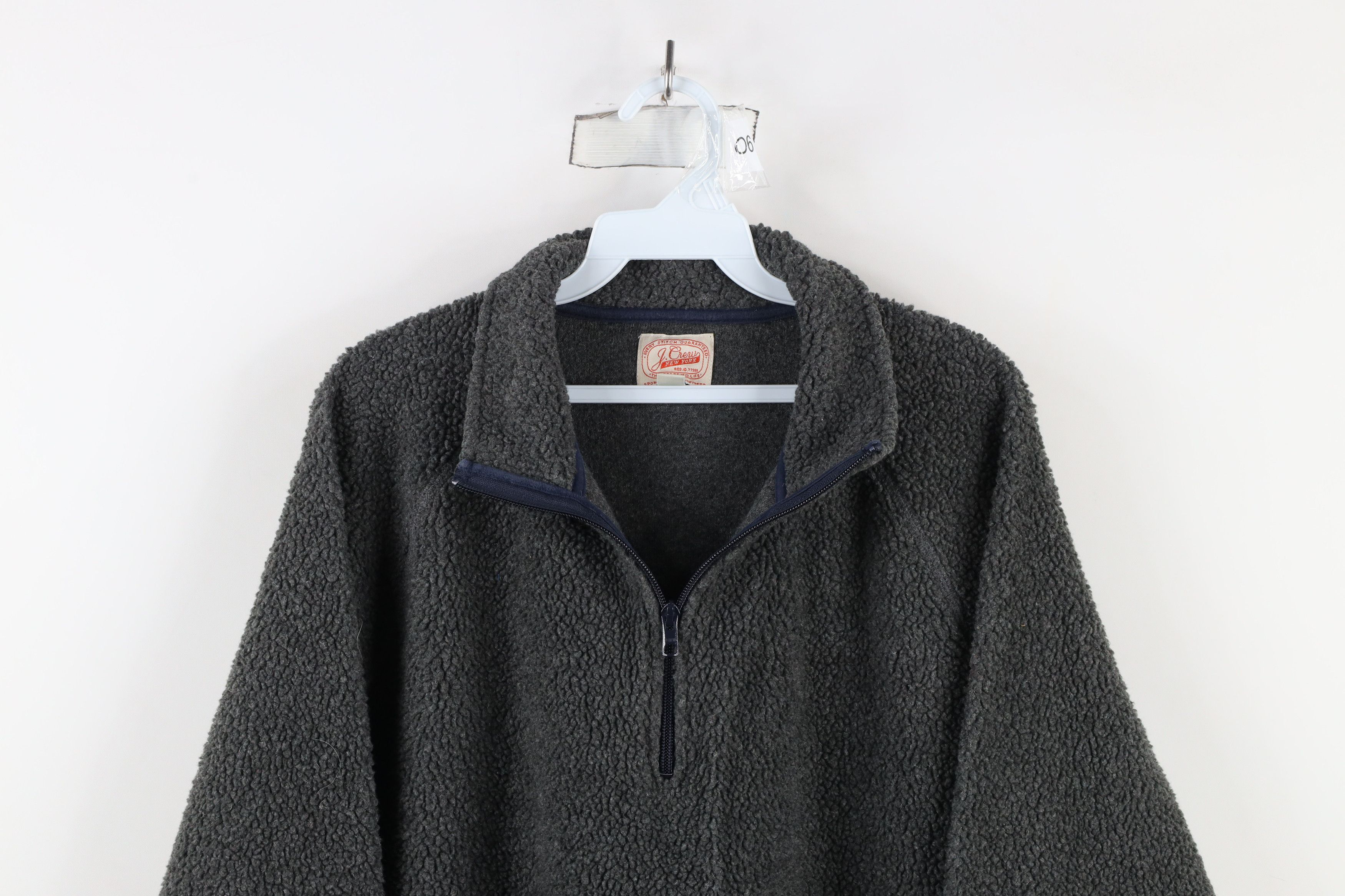 J.Crew × Vintage Vintage Y2K J Crew Pile Fleece Half Zip Pullover Sweater Size US L / EU 52-54 / 3 - 2 Thumbnail