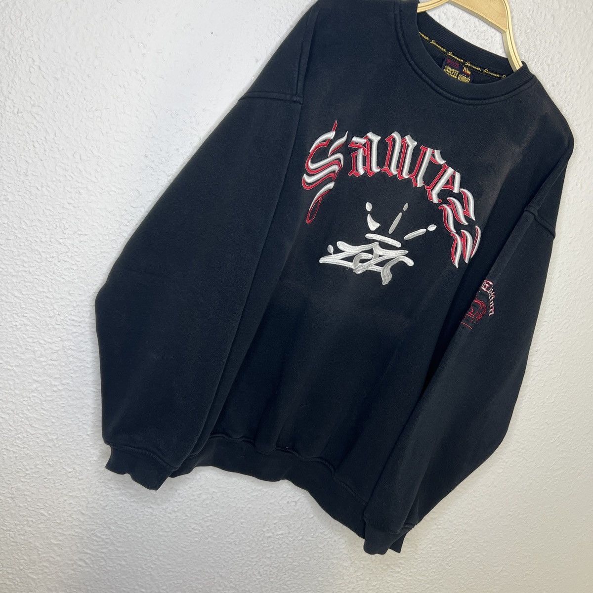 Vintage × Wu-Tang Clan Vintage Sancezz Heavy Weight Boxy Crewneck Sweatshirt 90s Size US XL / EU 56 / 4 - 2 Thumbnail